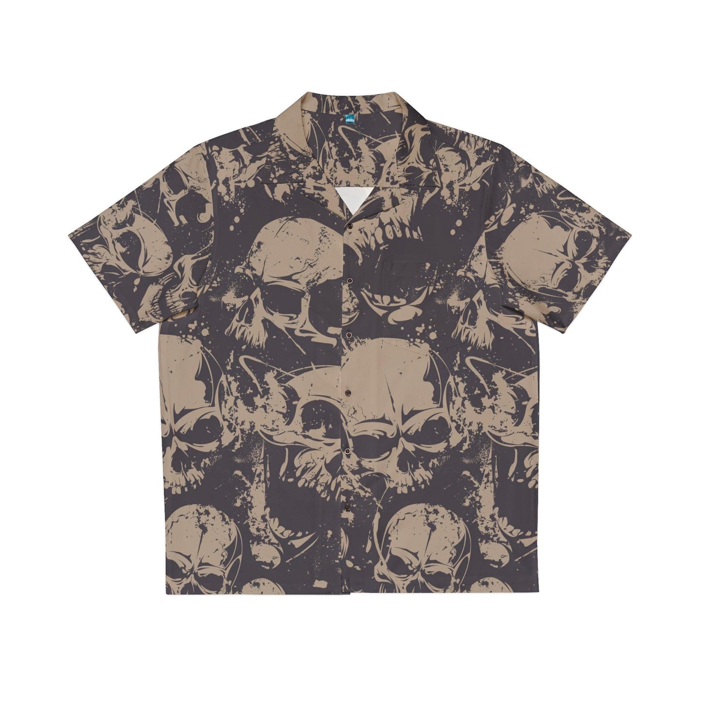 Skull Pile Men's Hawaiian Shirt (AOP) - Lizard Vigilante