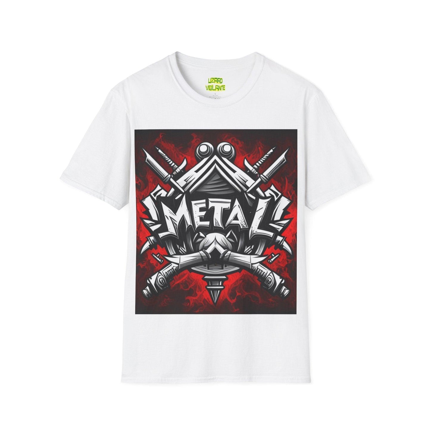 METAL True Unisex Softstyle T-Shirt - Lizard Vigilante