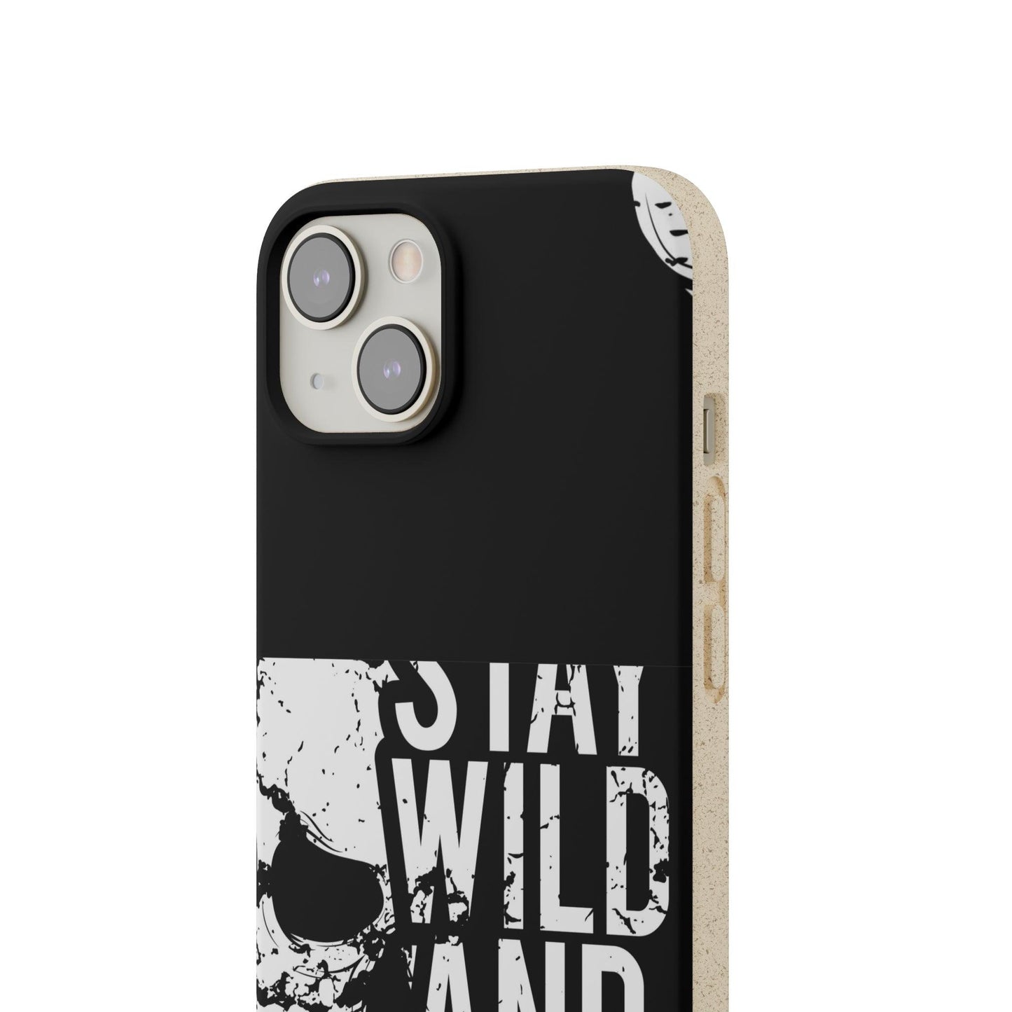 Stay Wild And Free Skull Biodegradable Cases - Lizard Vigilante