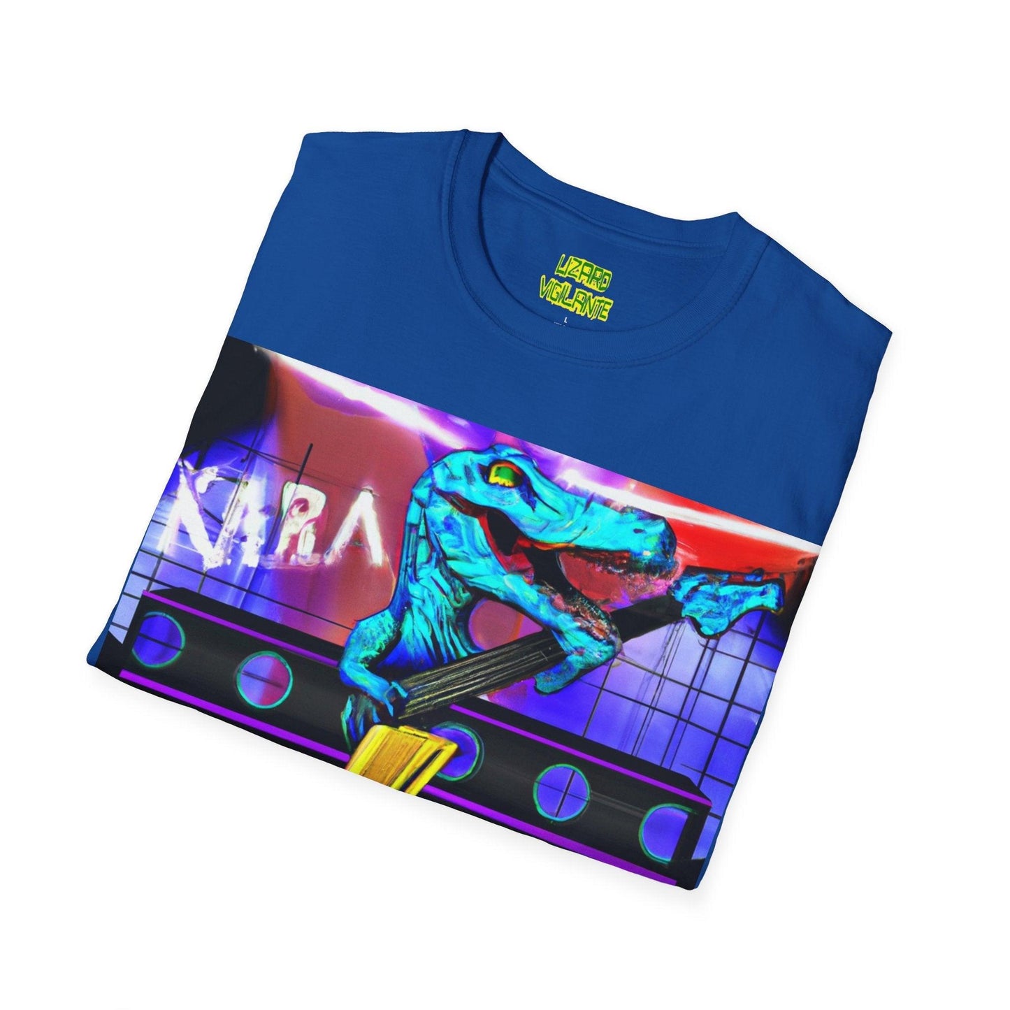 Lizard Vigilante Lightning Unisex Softstyle T-Shirt - Lizard Vigilante