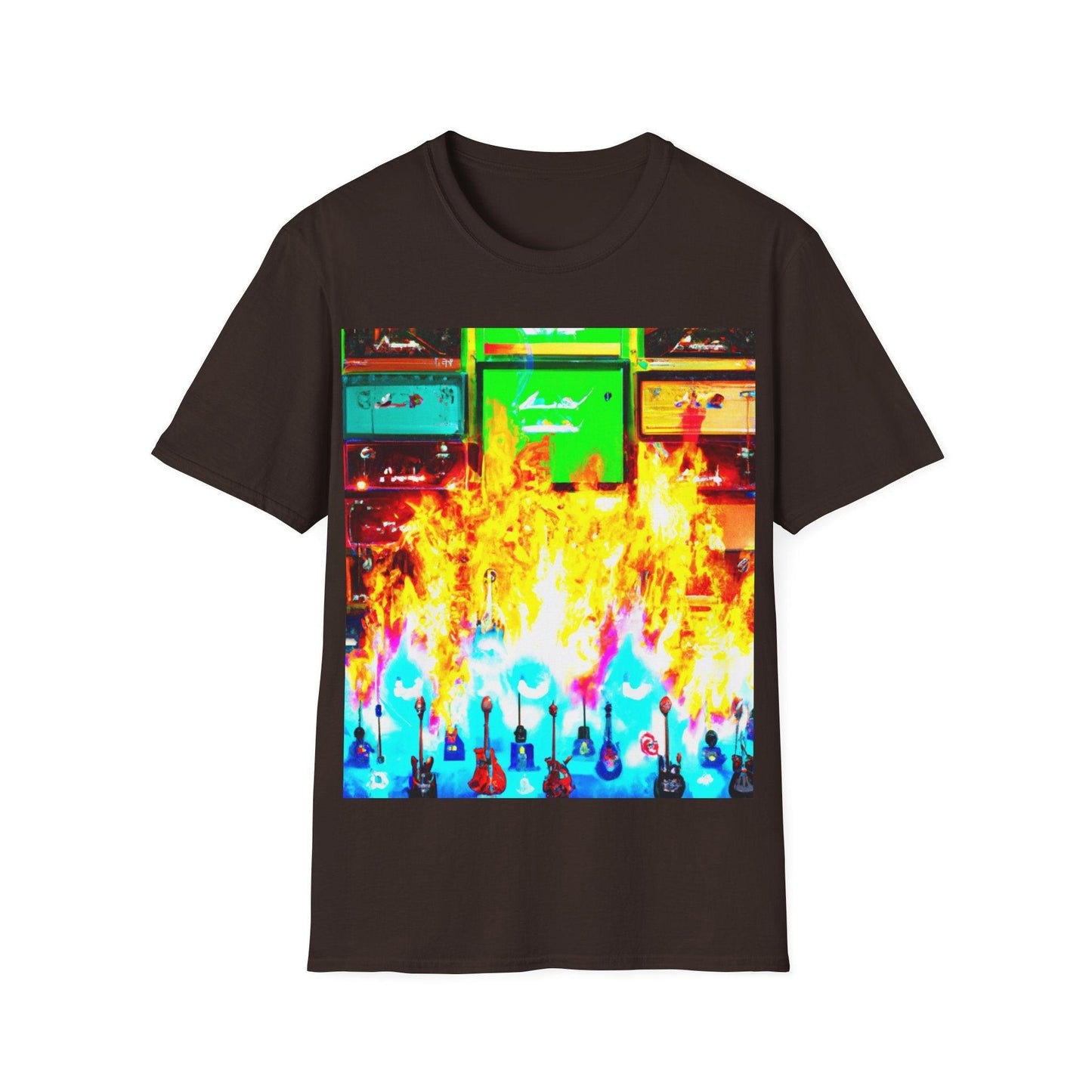 Rock Fire Unisex Softstyle T-Shirt - Lizard Vigilante