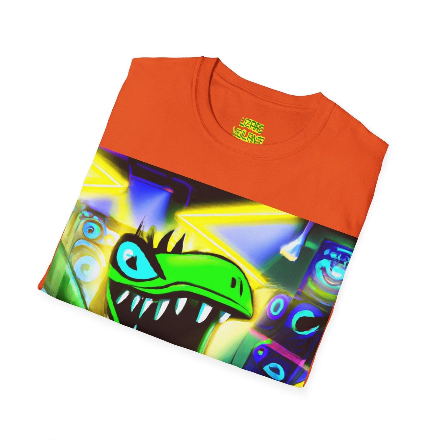 Metal Lizard Unisex Softstyle T-Shirt - Lizard Vigilante