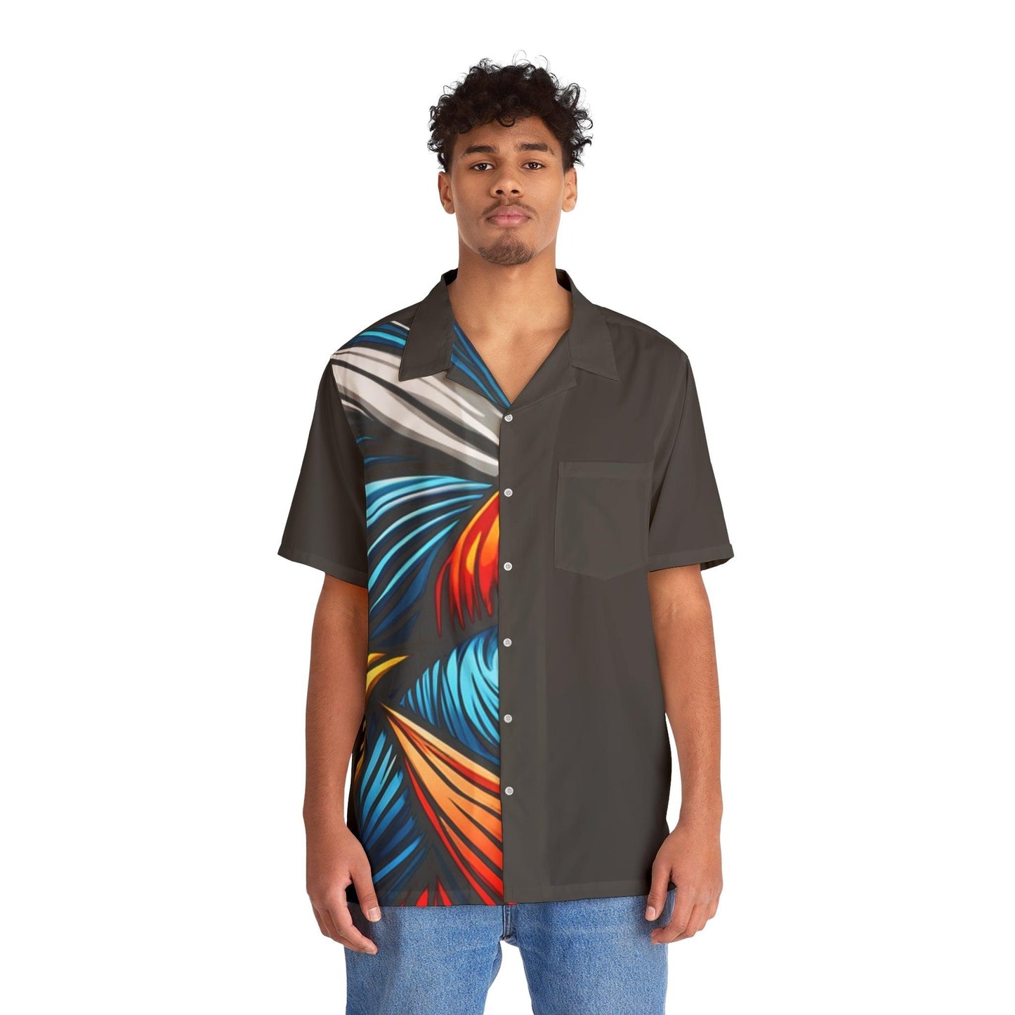 HalfGraphic Men's Hawaiian Shirt - Lizard Vigilante