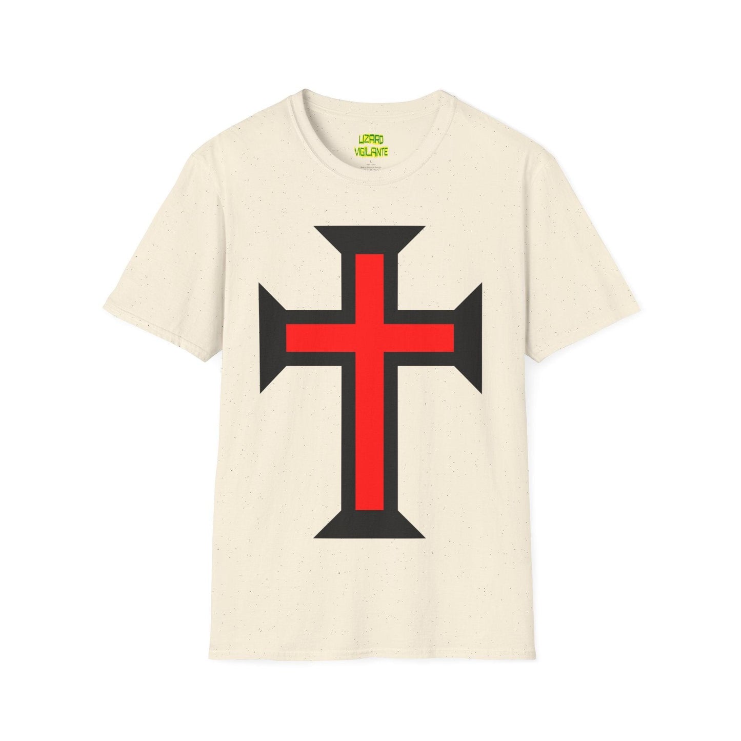 Crimson Cross Unisex Softstyle T-Shirt - Lizard Vigilante