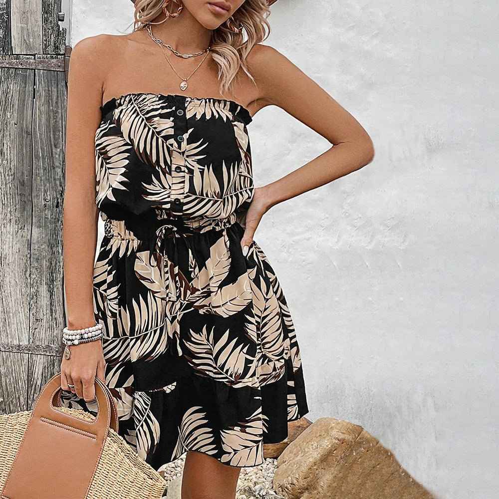 European Fashion Sexy Off-Shoulder : Bandeau Dress