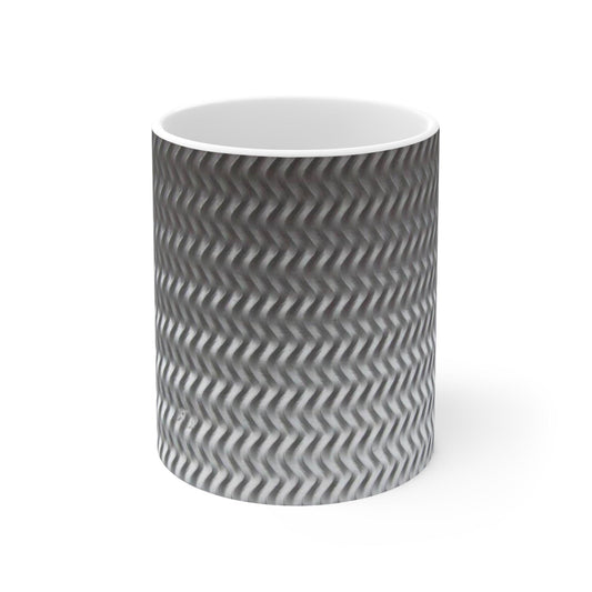 Aluminum Treads Ceramic Mug 11oz - Lizard Vigilante