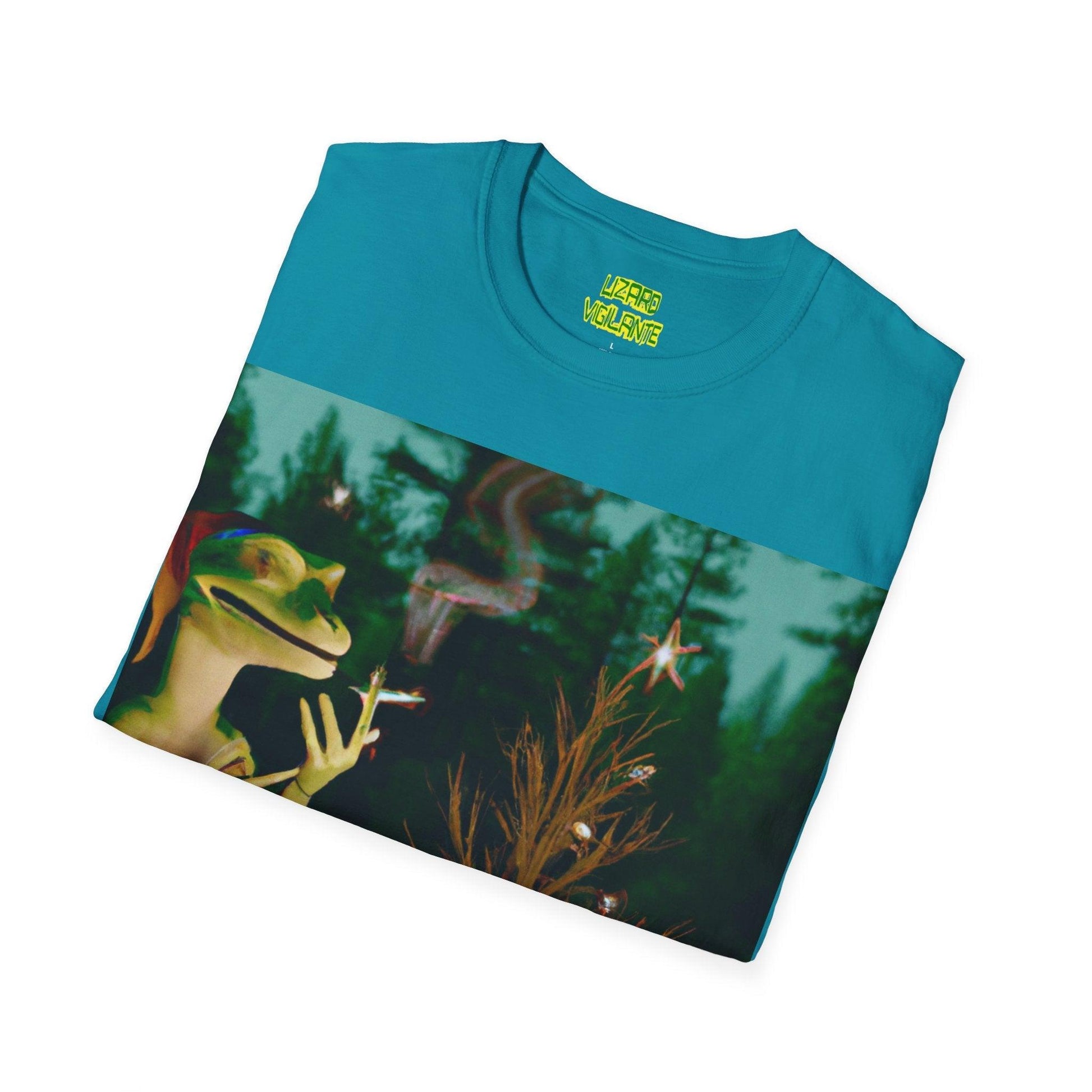 It's A Lizard Vigilante Xmas Unisex Softstyle T-Shirt - Lizard Vigilante