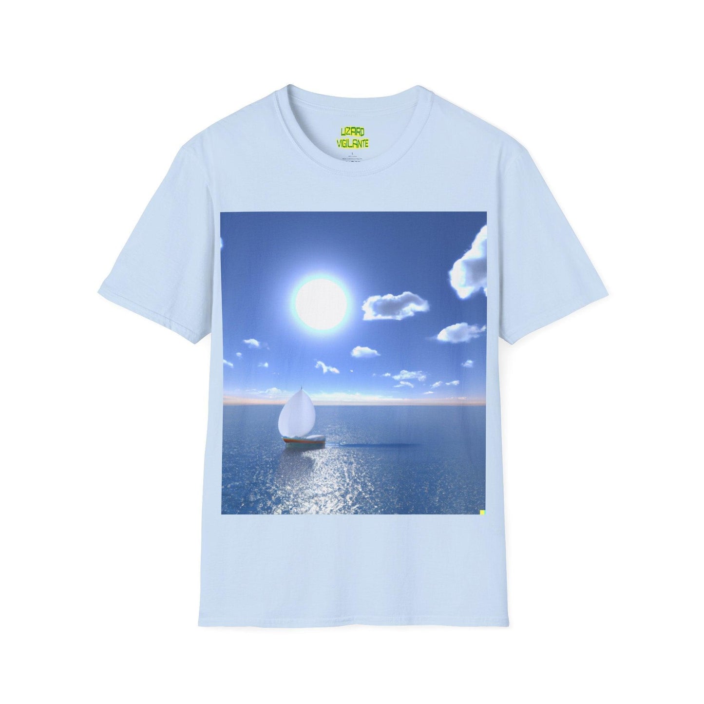 Sailing Sunlight Graphic Unisex Softstyle T-Shirt - Lizard Vigilante