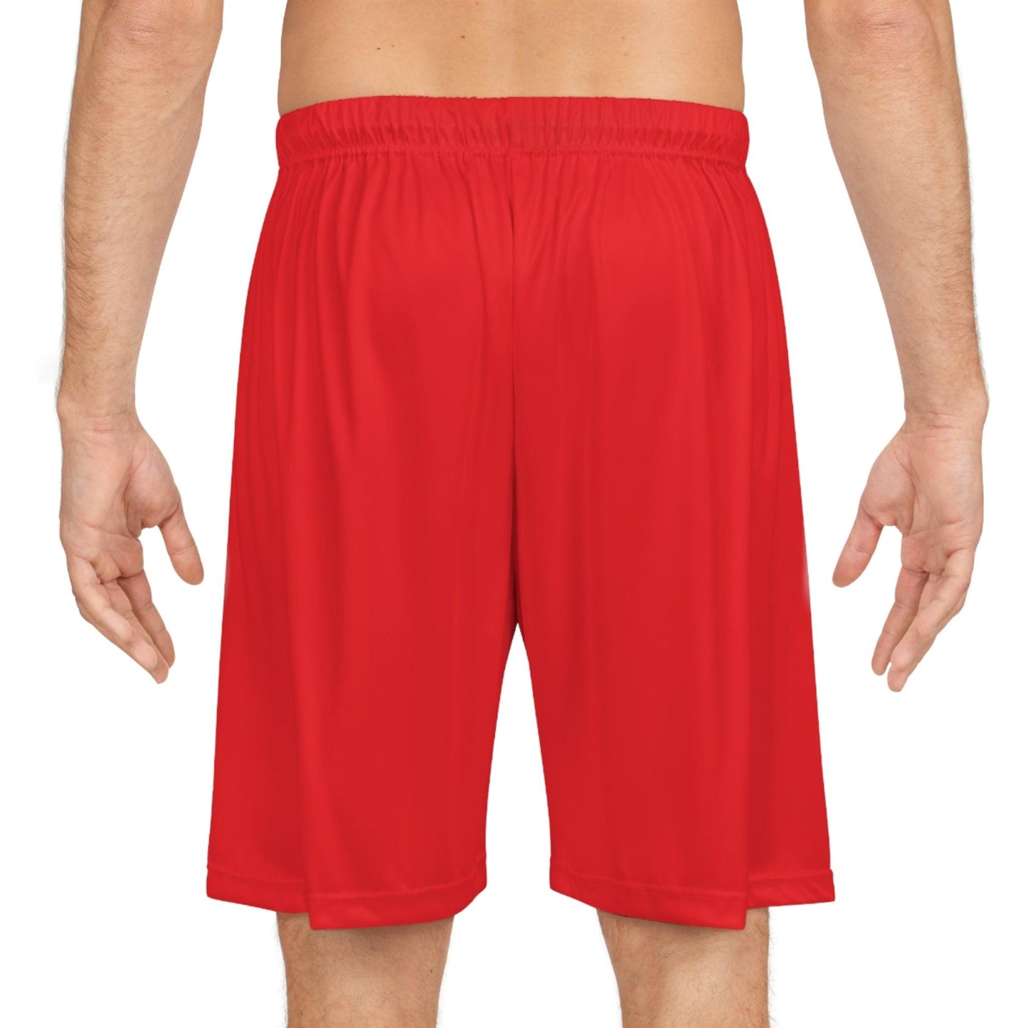 Basketball Shorts - Red - Lizard Vigilante