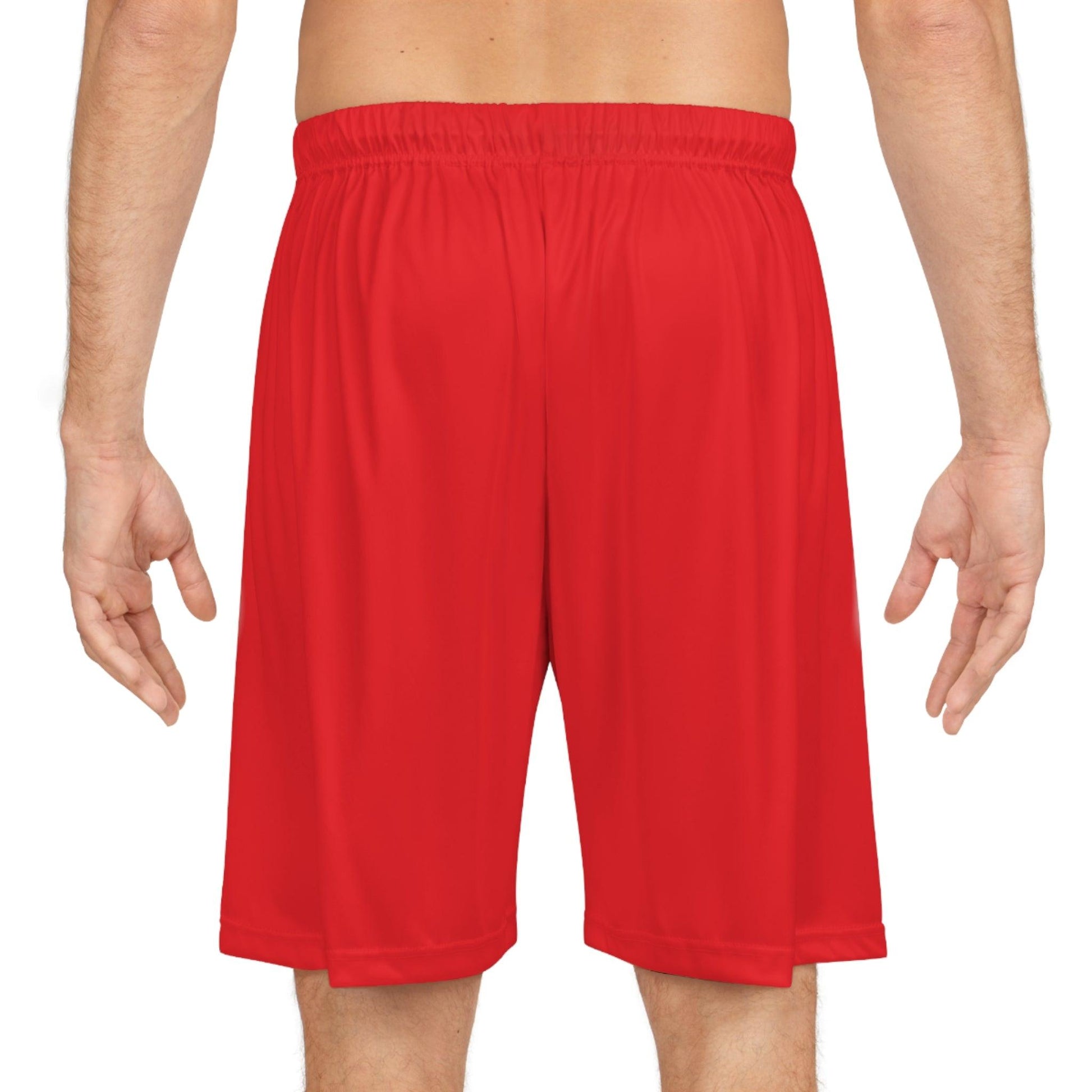 Basketball Shorts - Red - Lizard Vigilante