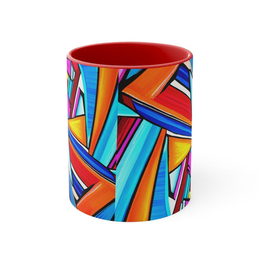 Geometrocide Accent Coffee Mug, 11oz - Lizard Vigilante