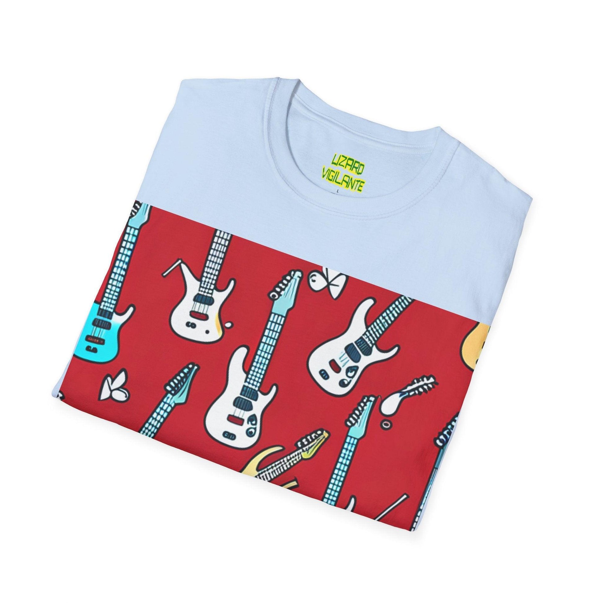 Polka Dot Guitar Unisex Softstyle T-Shirt - Lizard Vigilante