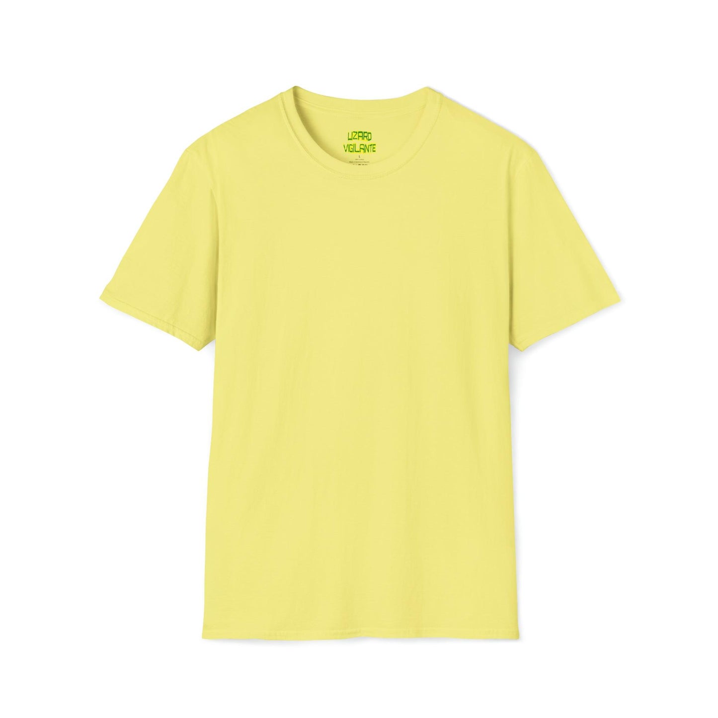 Comfortable Unisex Softstyle T-Shirt - Yellow Cornsilk - Lizard Vigilante