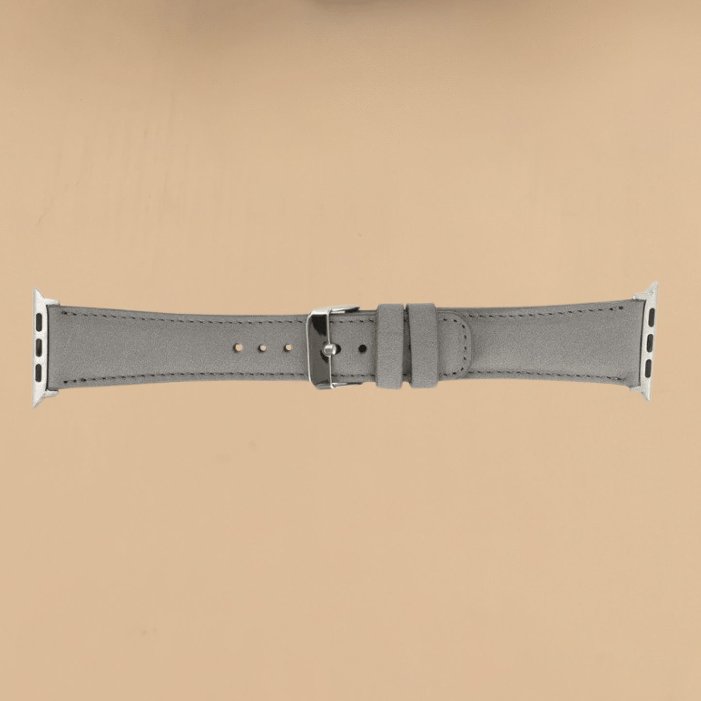 Apple Watch Grey Leather Strap - Boston