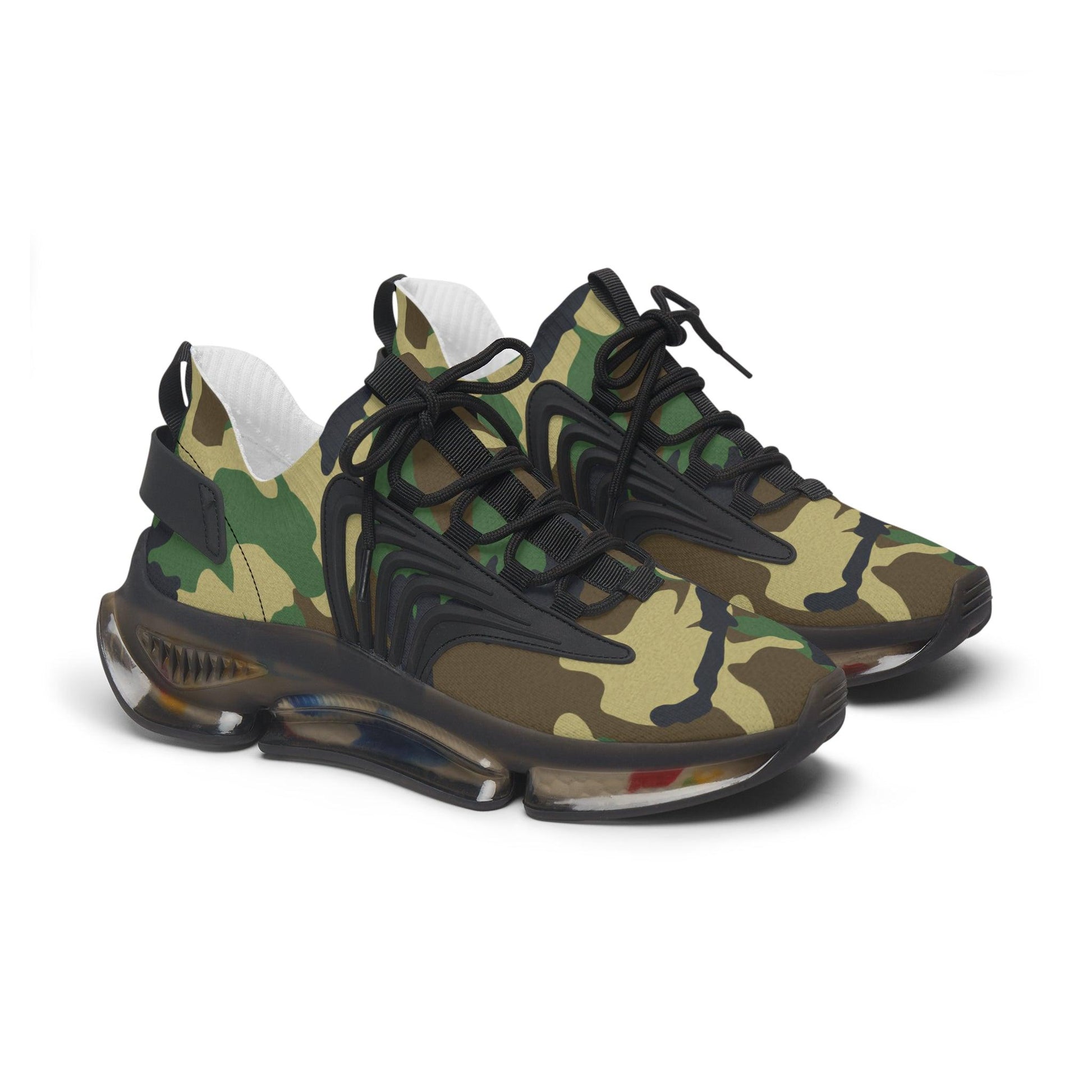 Green Camouflage Women's Mesh Sneakers - Lizard Vigilante