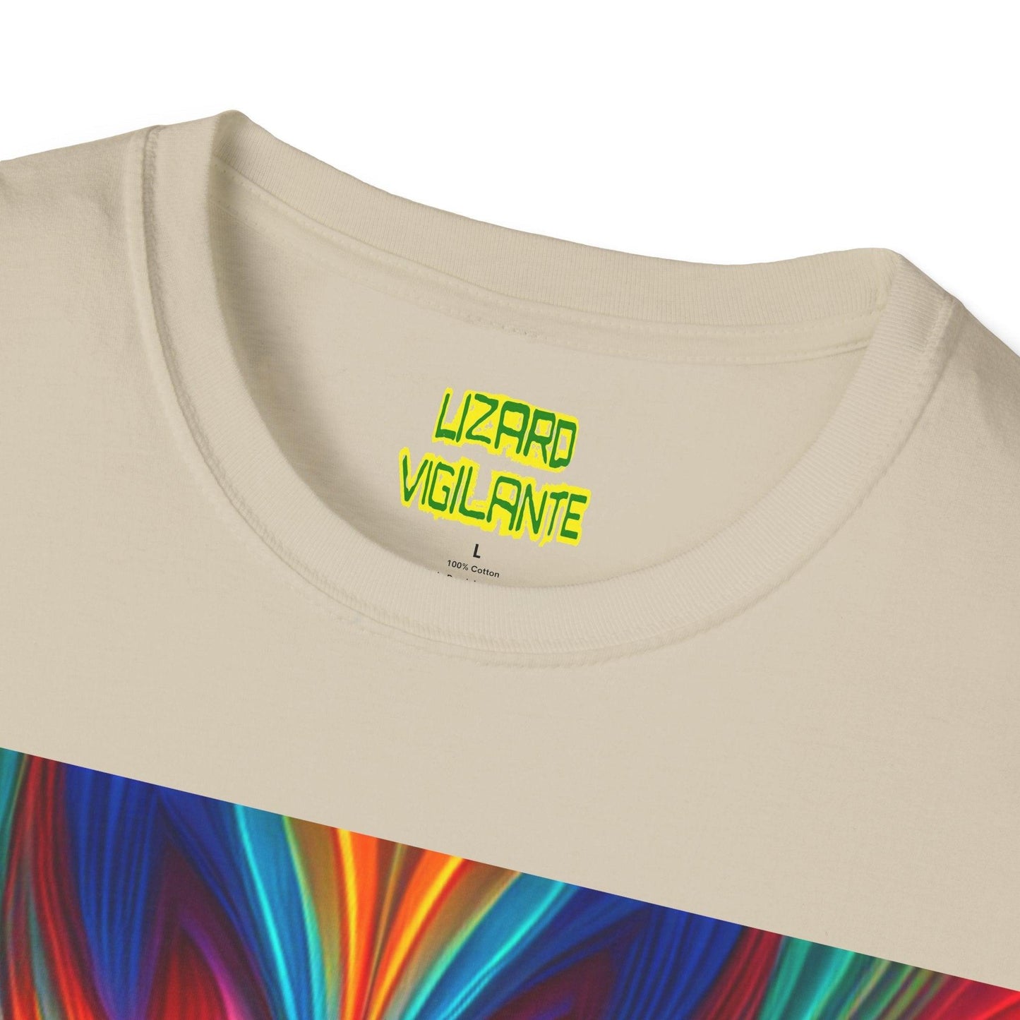 Psychedelic Heart Unisex Softstyle T-Shirt - Lizard Vigilante