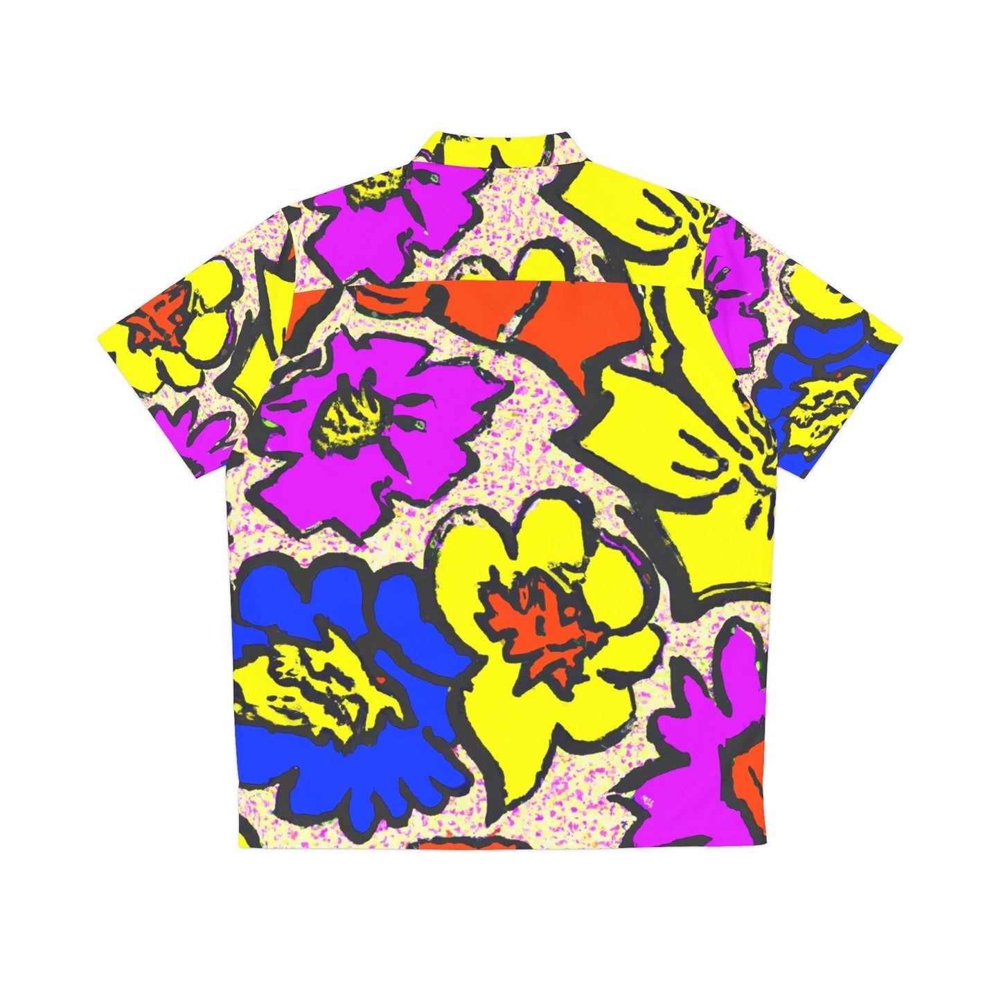 Flowered Men's Hawaiian Shirt - Lizard Vigilante