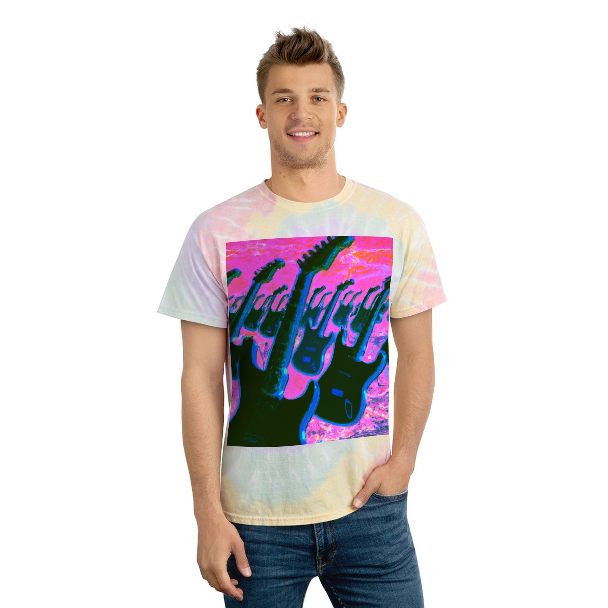 Beach Attack Tie-Dye Tee, Spiral - Lizard Vigilante