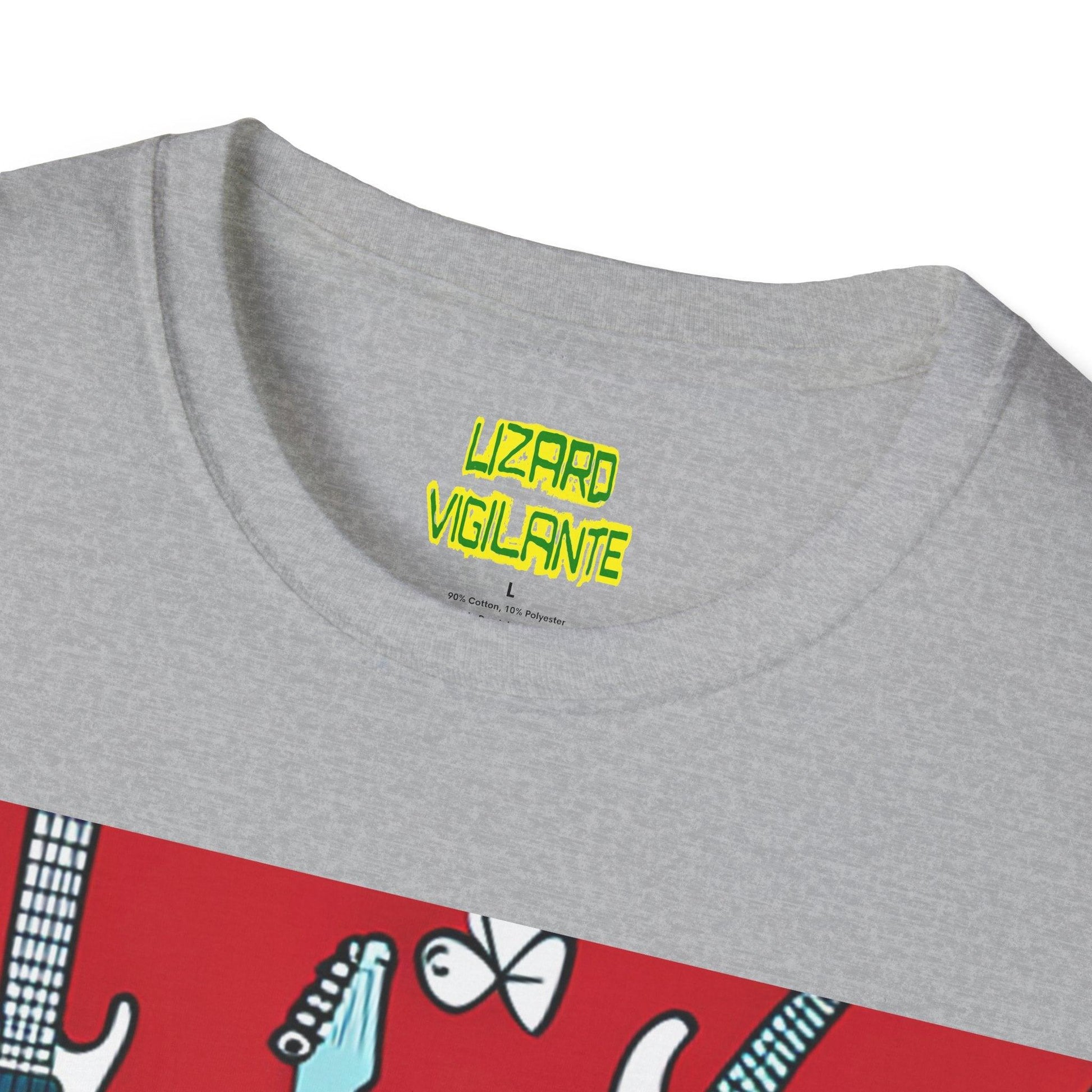 Polka Dot Guitar Unisex Softstyle T-Shirt - Lizard Vigilante