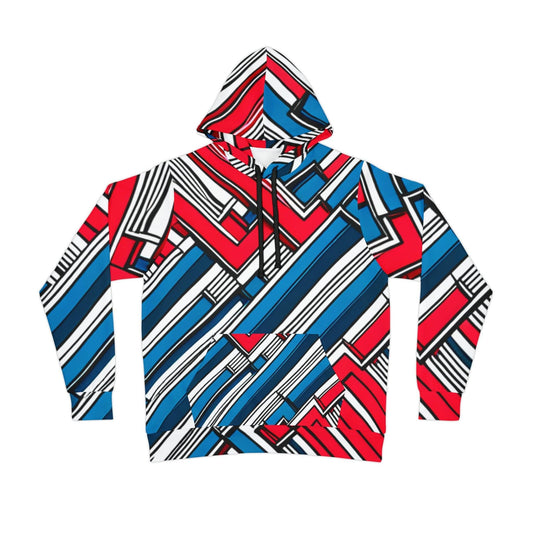 Geometric Patriot Athletic Hoodie - Lizard Vigilante