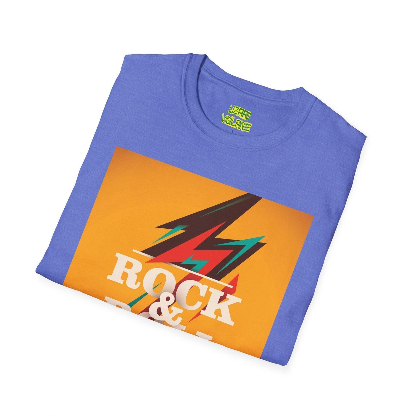 Rock & Roll Bolt Unisex Softstyle T-Shirt - Lizard Vigilante