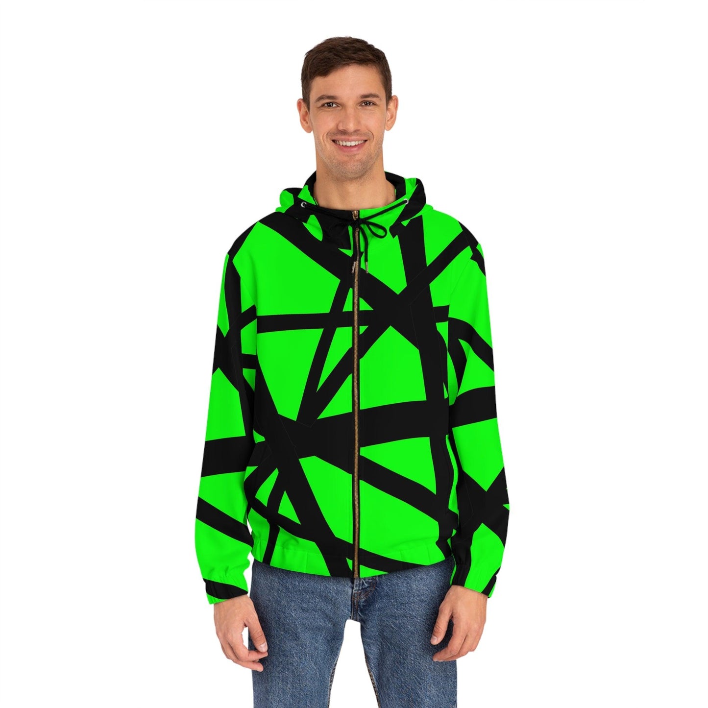 VH 3 Men's Full-Zip Hoodie - Premium All Over Prints from Printify - Just $67.72! Shop now at Lizard Vigilante