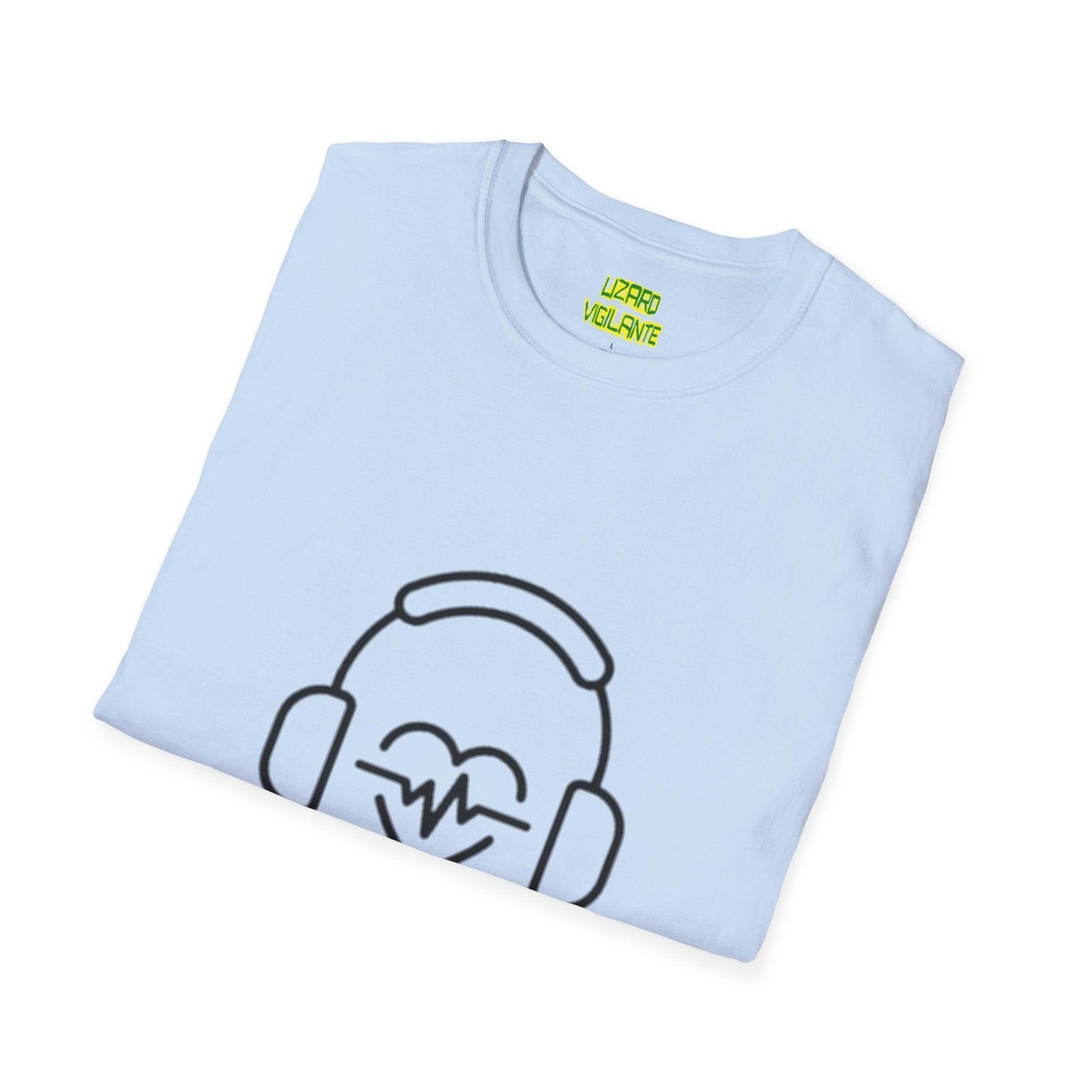 Headphone Love Unisex Softstyle T-Shirt - Lizard Vigilante