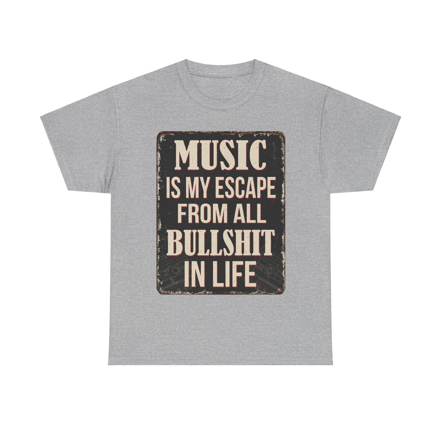 Music Escape Unisex Heavy Cotton Tee - Lizard Vigilante