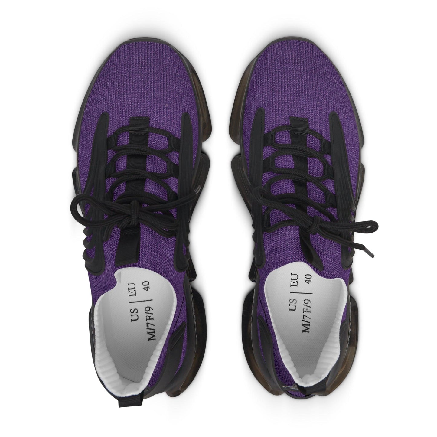 Faux Purple Silk Women's Mesh Sneakers - Lizard Vigilante