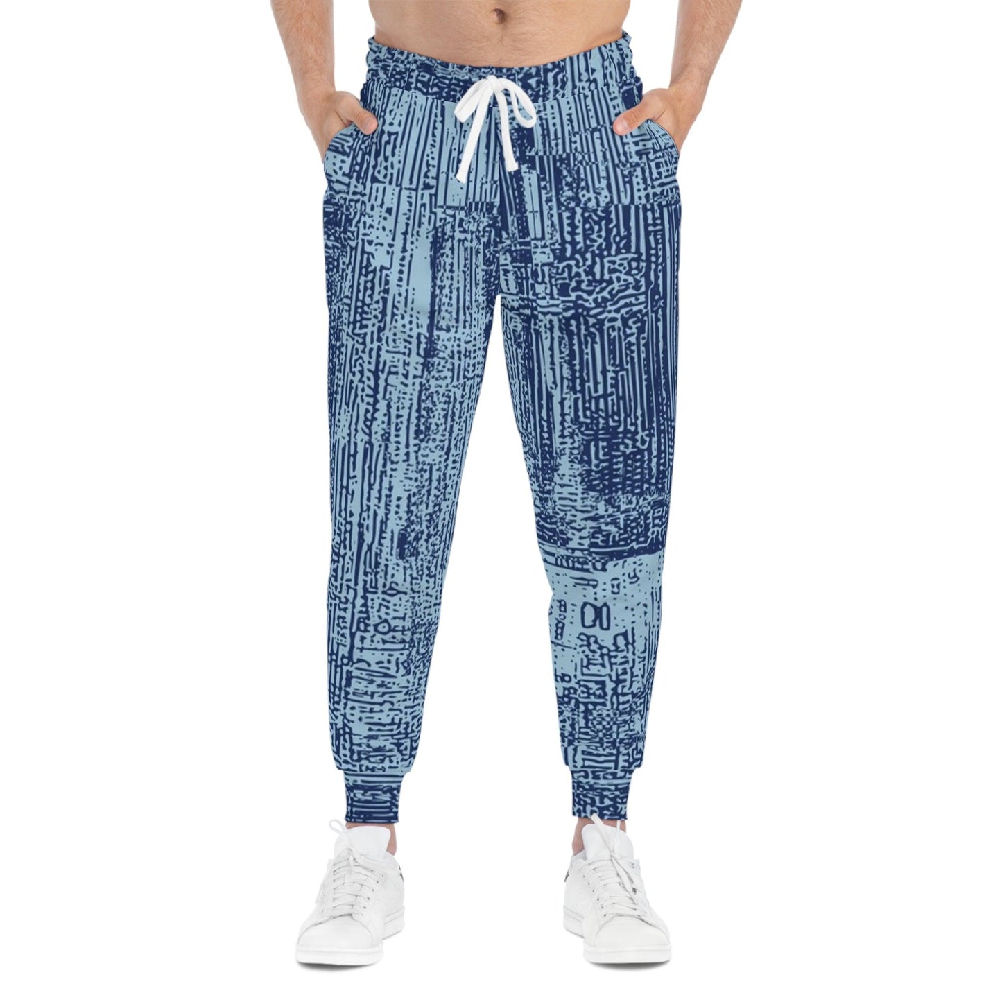 Blue Shed Side Athletic Joggers - Lizard Vigilante