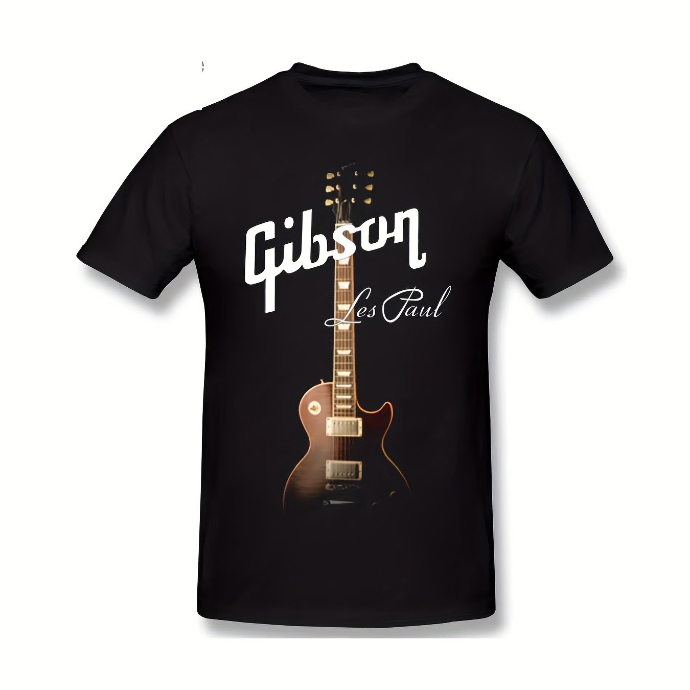 Gibson Les Paul Graphic Tee – Men’s Cotton Crew Neck Rock Grunge T-Shirt, Casual All-Season Regular Fit with Slight Stretch - Premium tee from Lizard Vigilante - Just $23.88! Shop now at Lizard Vigilante