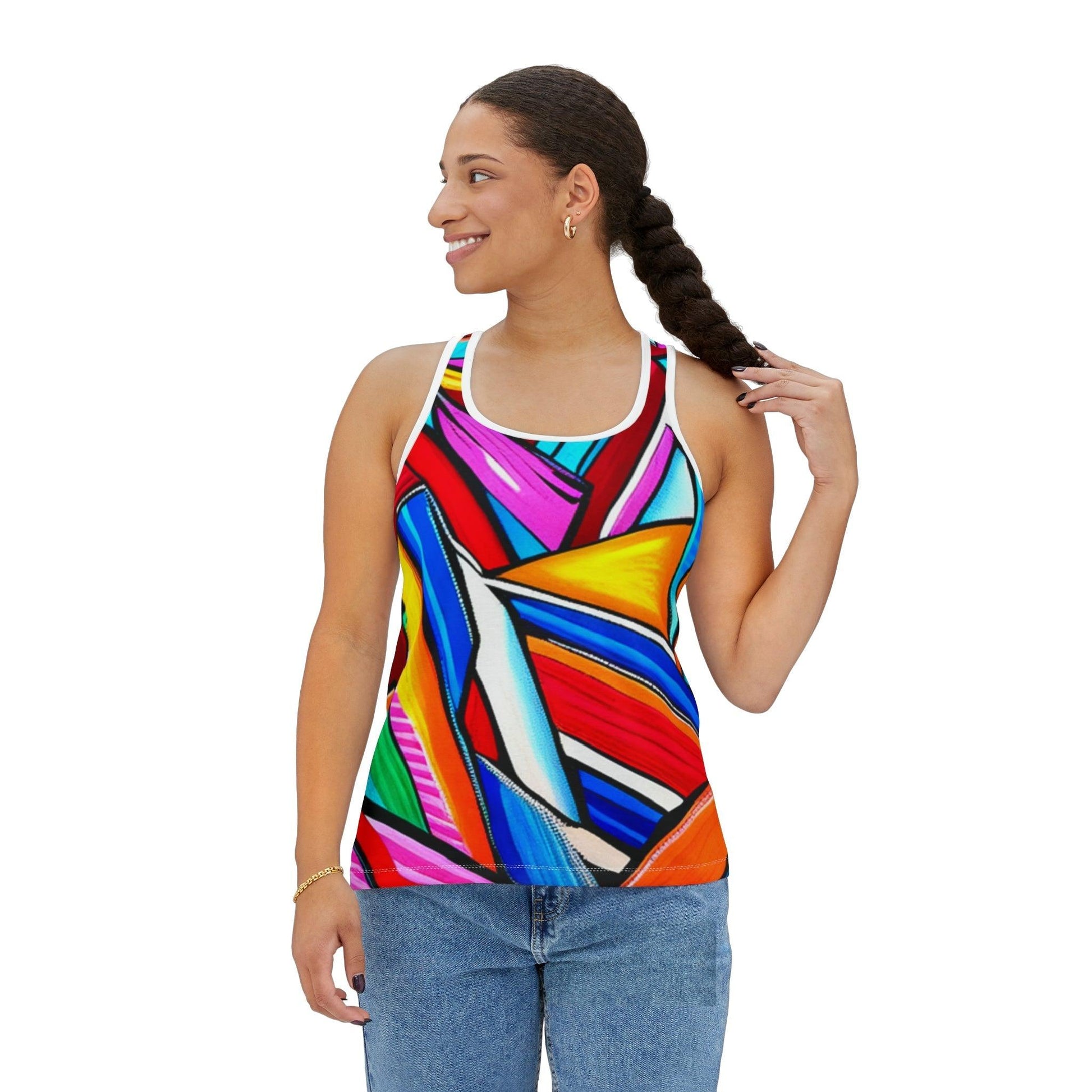 Geometrocide Women's Tank Top - Lizard Vigilante