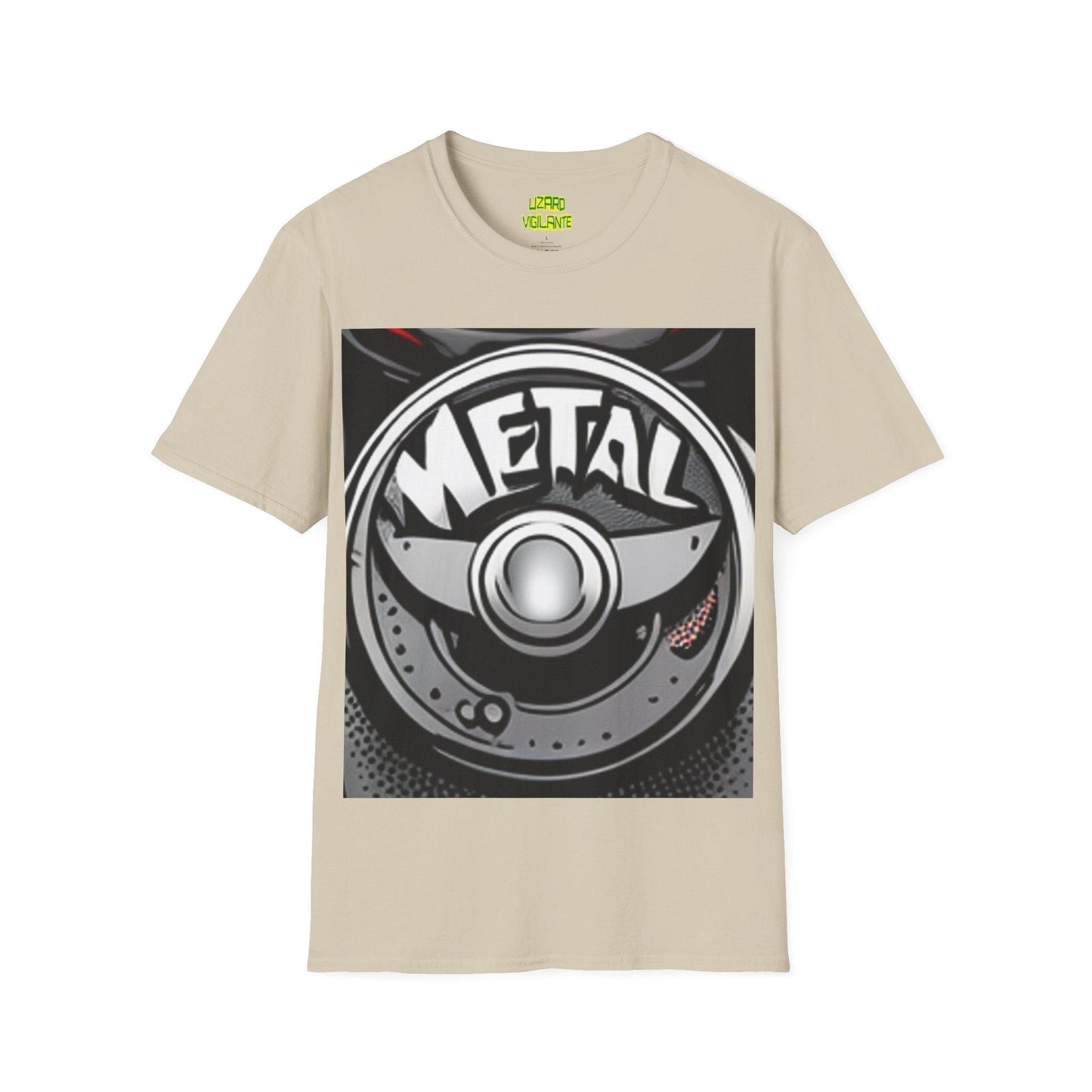 METAL Puree' Logo Unisex Softstyle T-Shirt - Lizard Vigilante