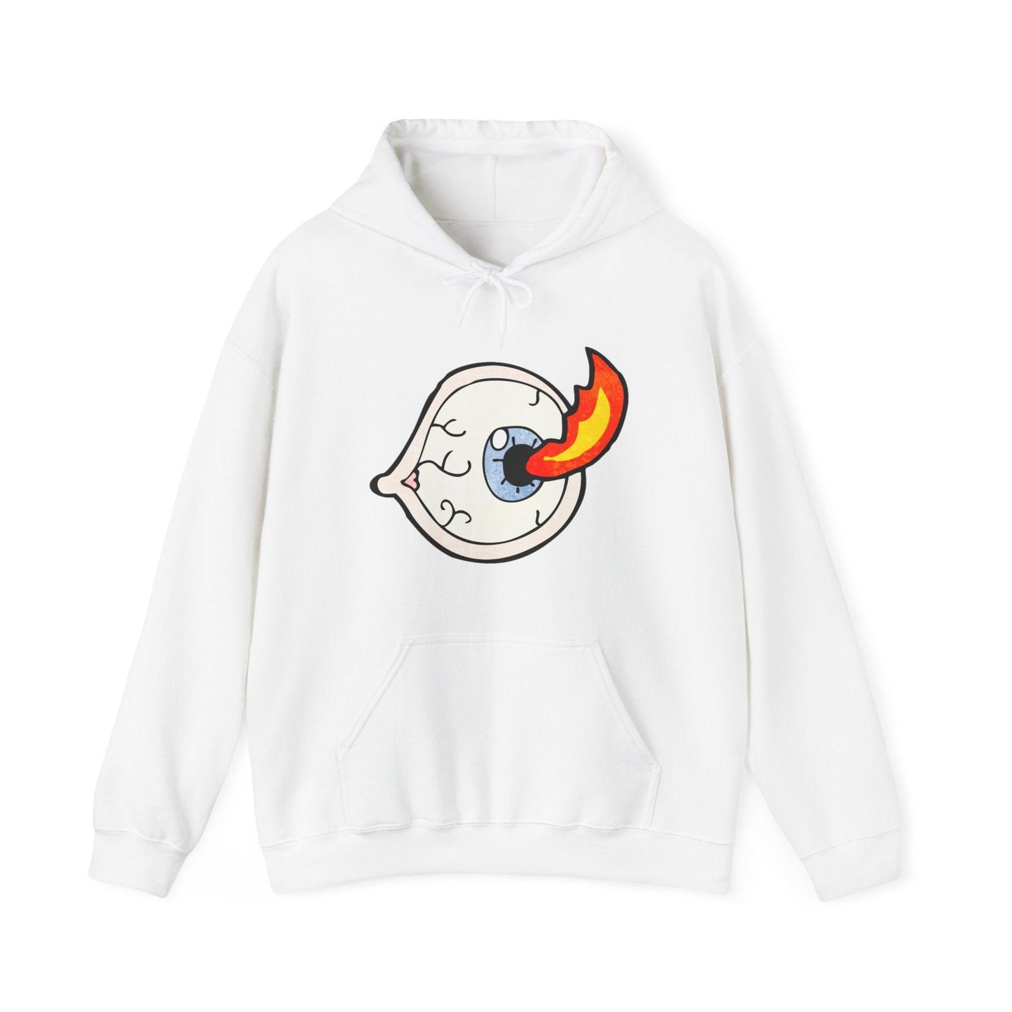 Eyeball Torch Unisex Heavy Blend™ Hooded Sweatshirt - Lizard Vigilante