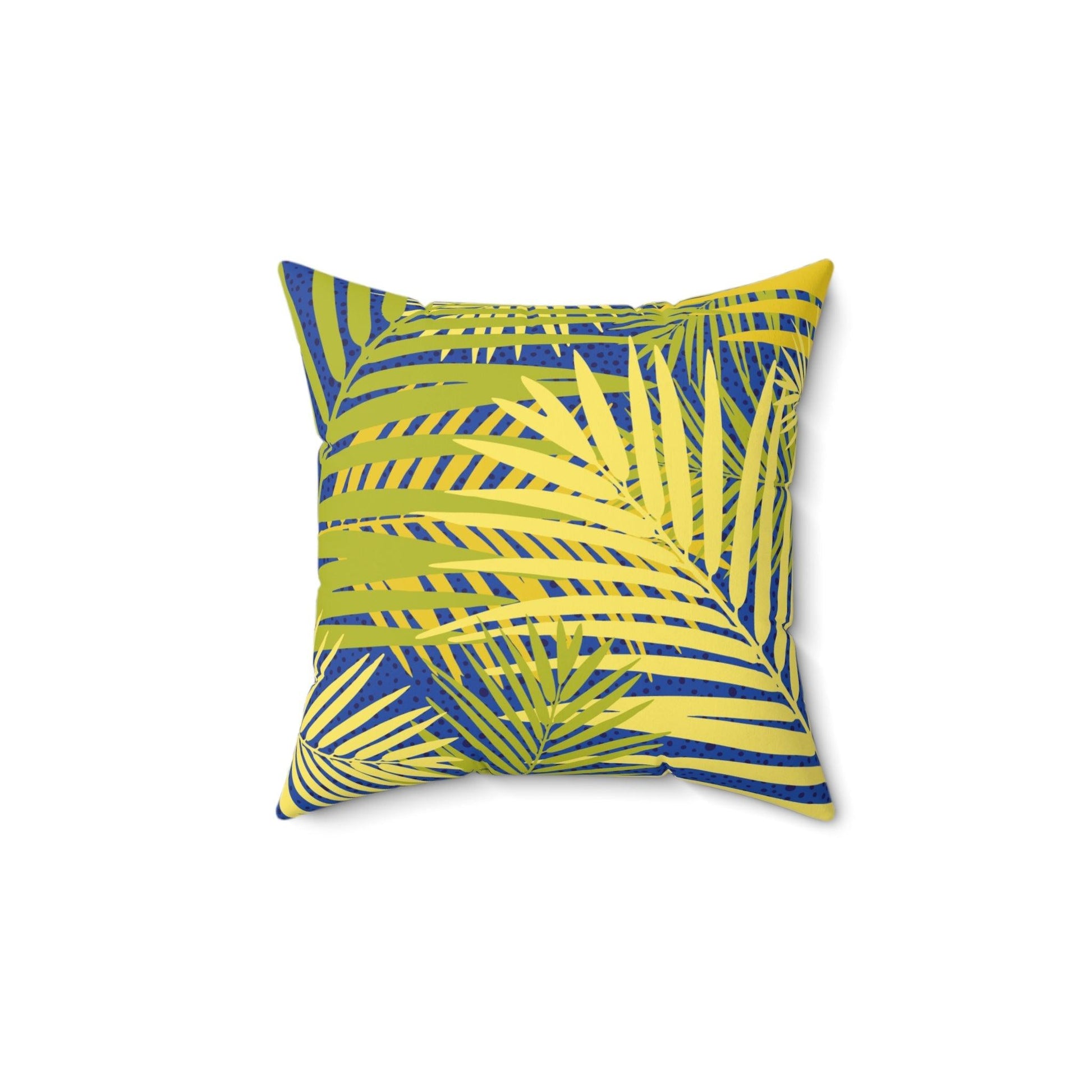 TropicSpun Polyester Square Pillow - Lizard Vigilante