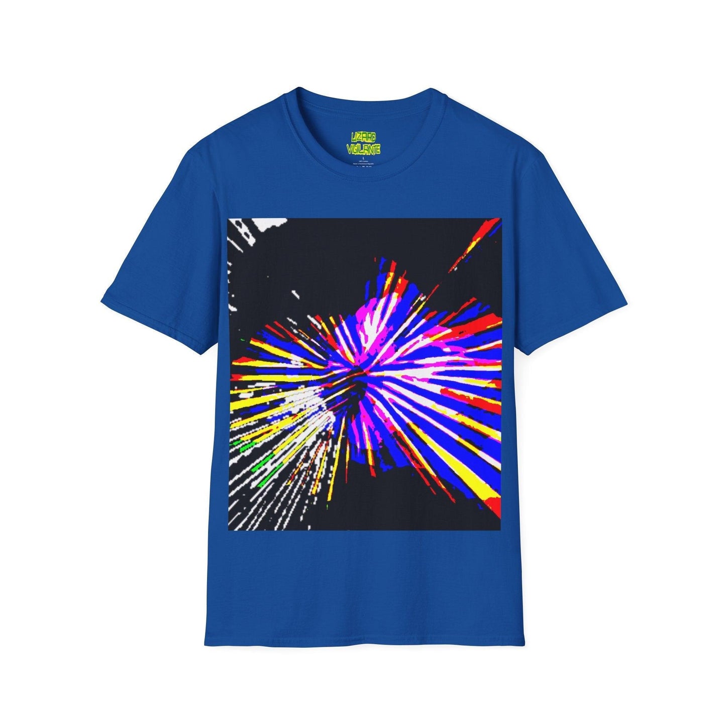 Neon Bursted Unisex Softstyle T-Shirt - Lizard Vigilante