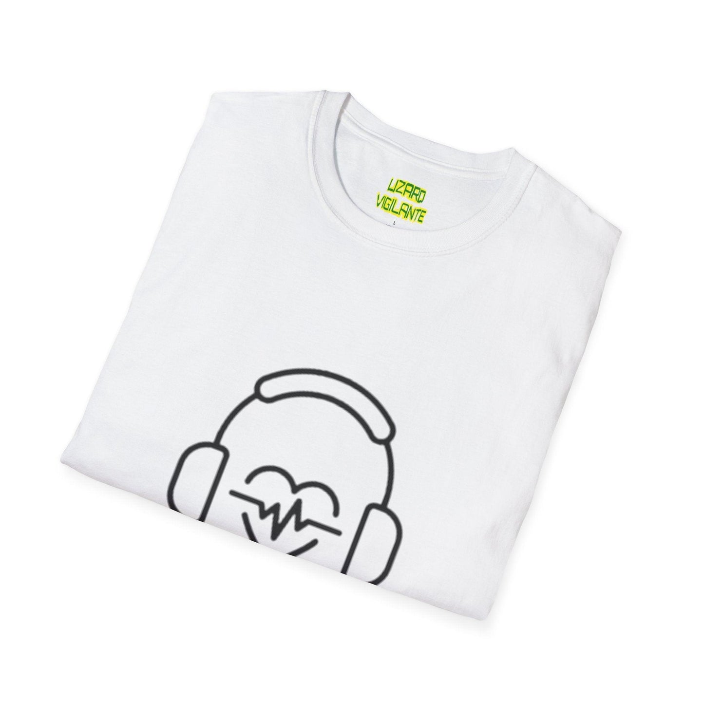 Headphone Love Unisex Softstyle T-Shirt - Lizard Vigilante