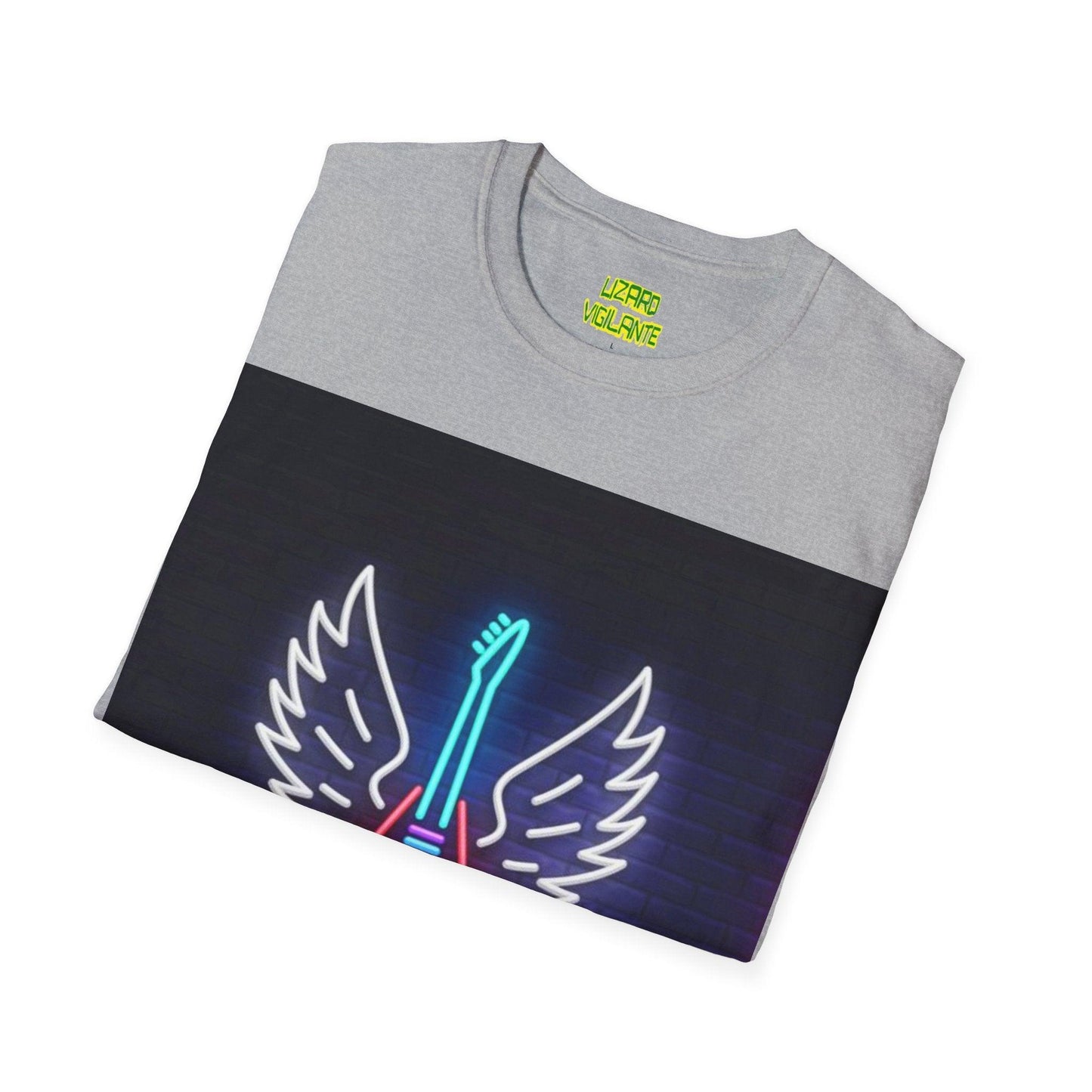 Neon Guitar Shop Unisex Softstyle T-Shirt - Lizard Vigilante