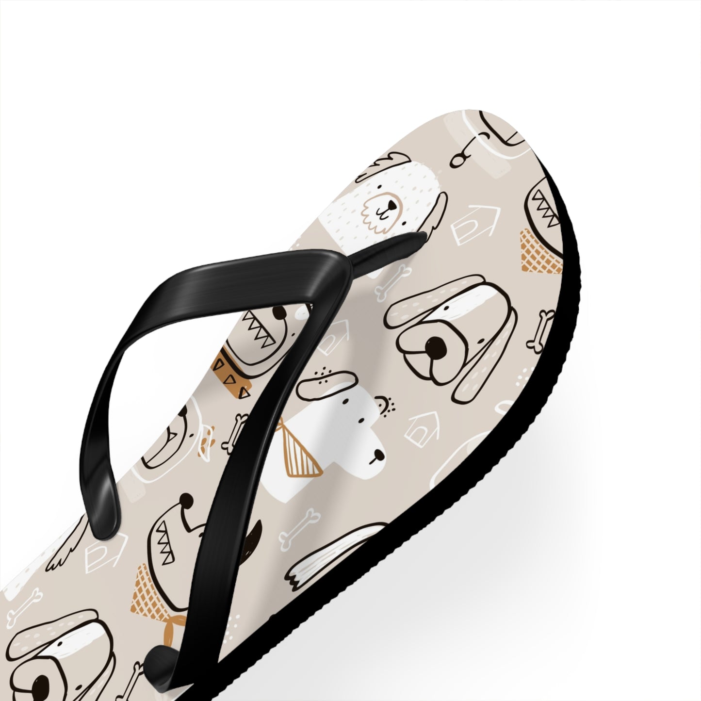 Illustrated Doggers II Flip Flops - Premium Shoes from Printify - Just $29.99! Shop now at Lizard Vigilante