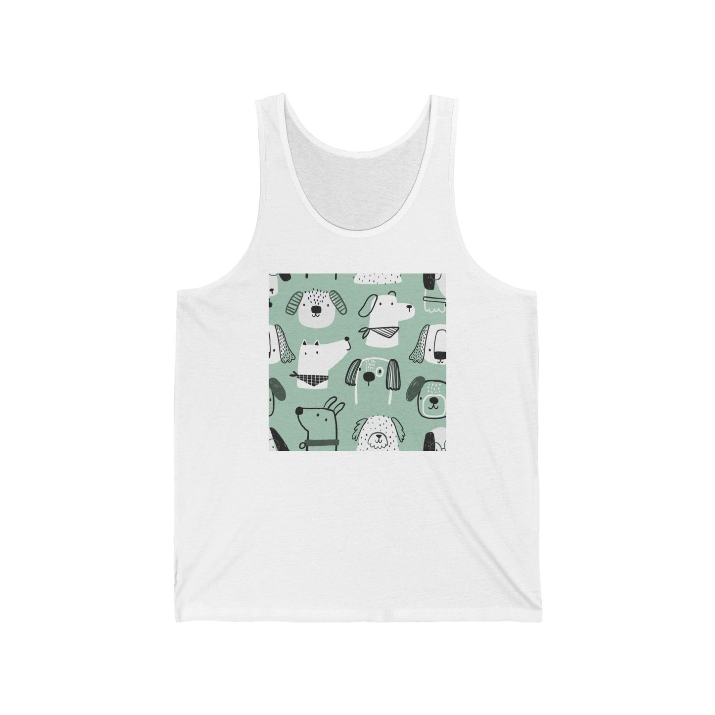 Illustrated Doggers Unisex Jersey Tank - Premium Tank Top from Printify - Just $32.74! Shop now at Lizard Vigilante