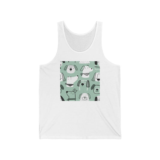 Illustrated Doggers Unisex Jersey Tank - Lizard Vigilante