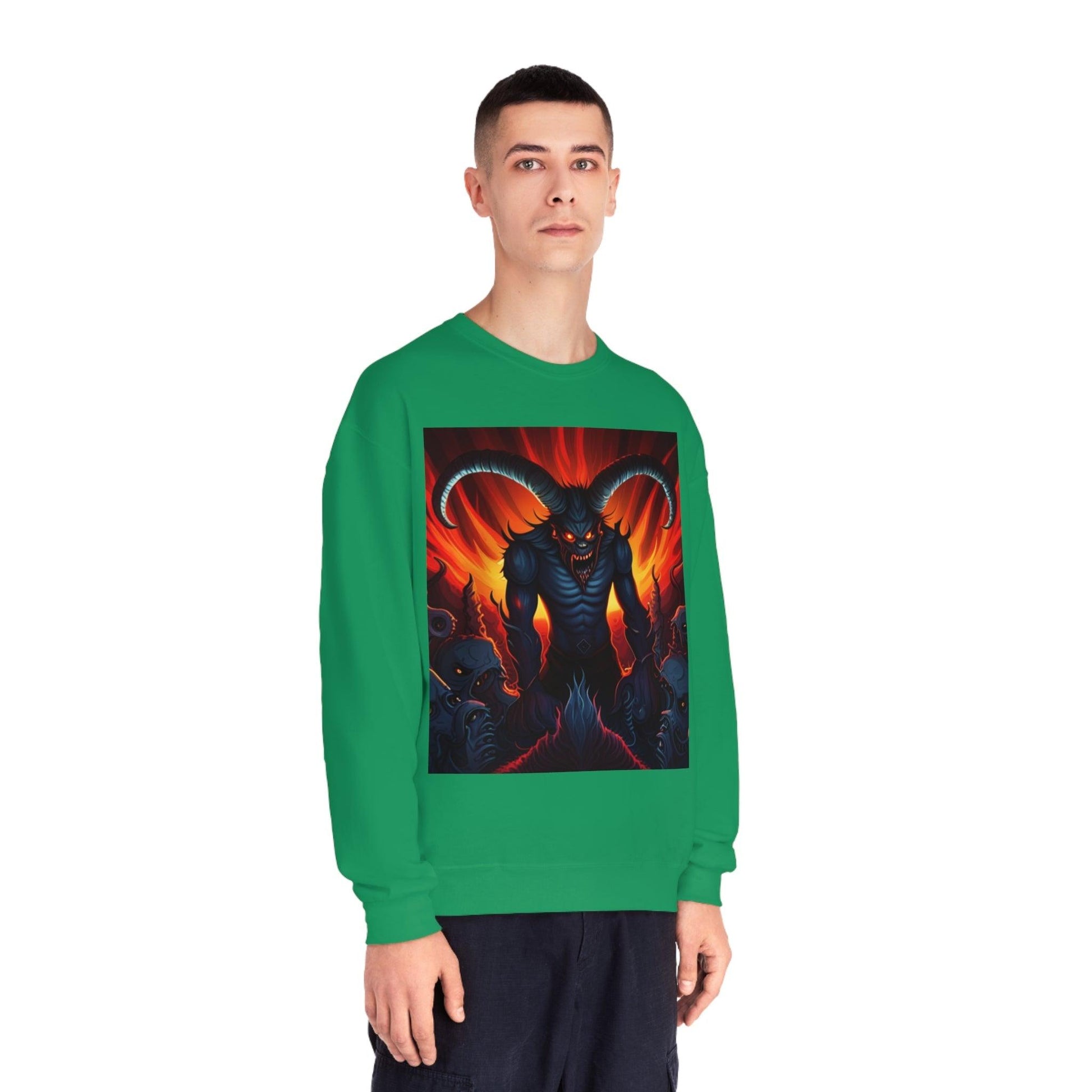 Horny Devil Unisex NuBlend® Crewneck Sweatshirt - Lizard Vigilante