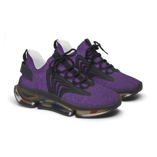 Faux Purple Silk Women's Mesh Sneakers - Lizard Vigilante