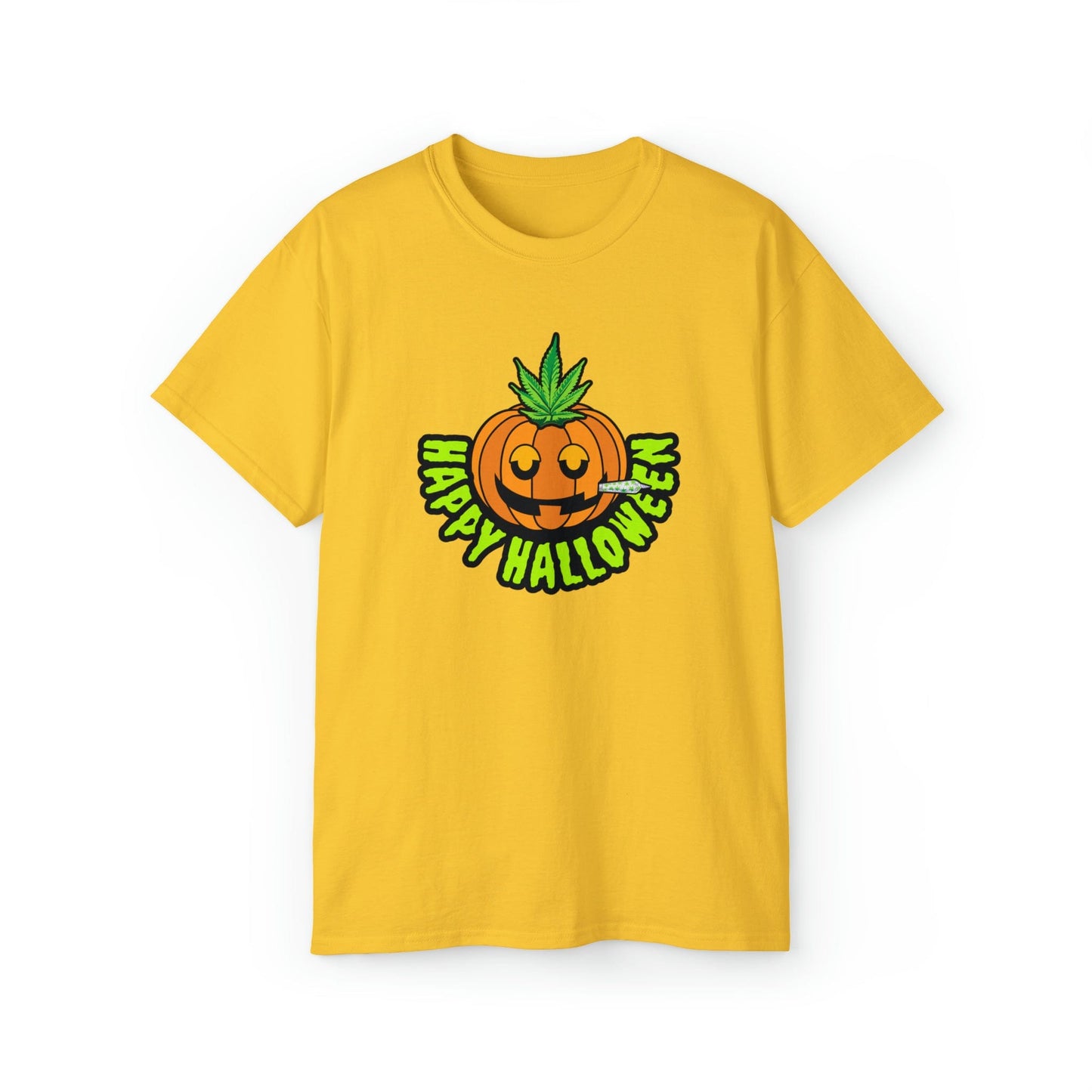 Happy Halloween Pumpkin Stoner Weed Shirt