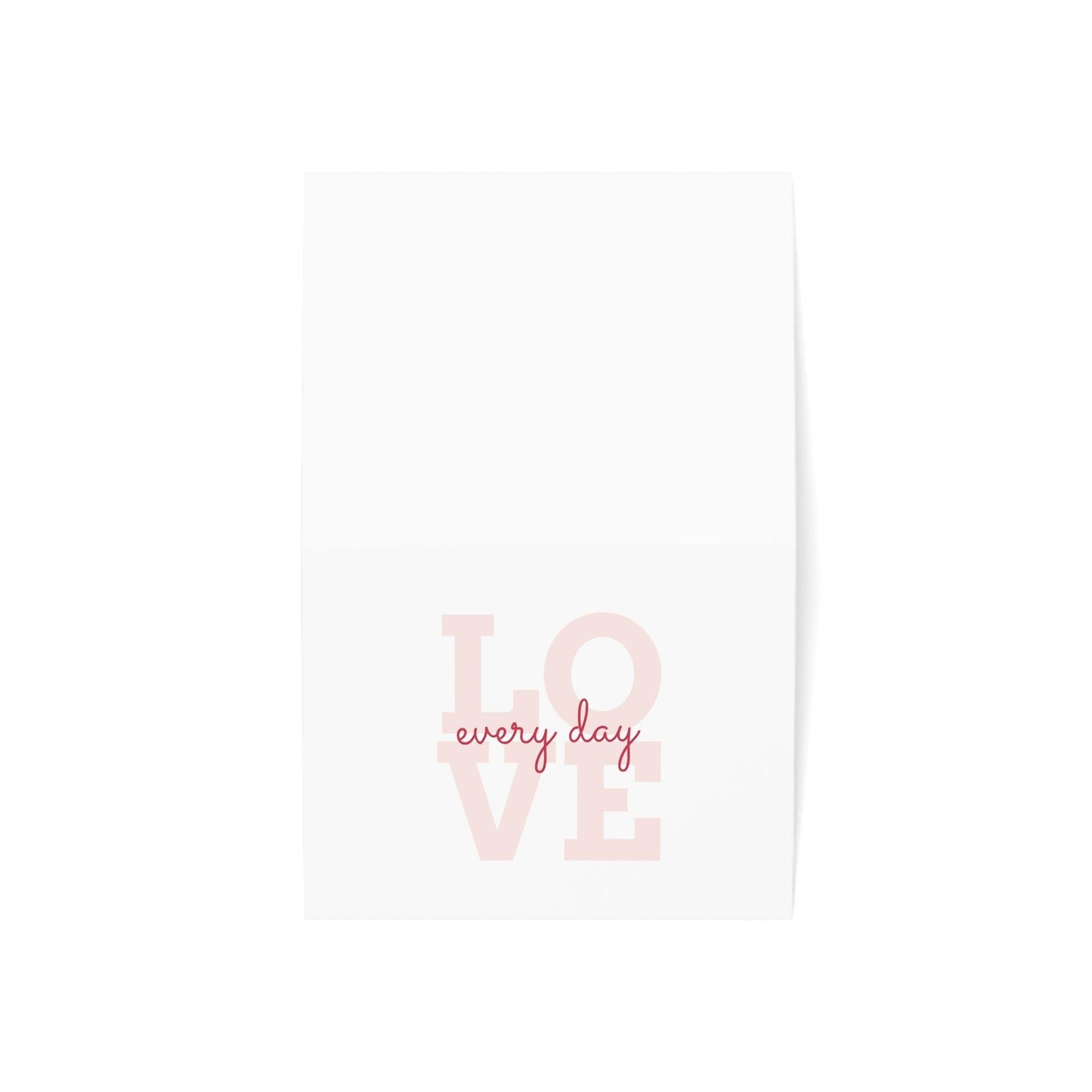 Love every day Greeting Cards (1, 10, 30, and 50pcs) Valentine's Day Holiday, Anytime - Lizard Vigilante