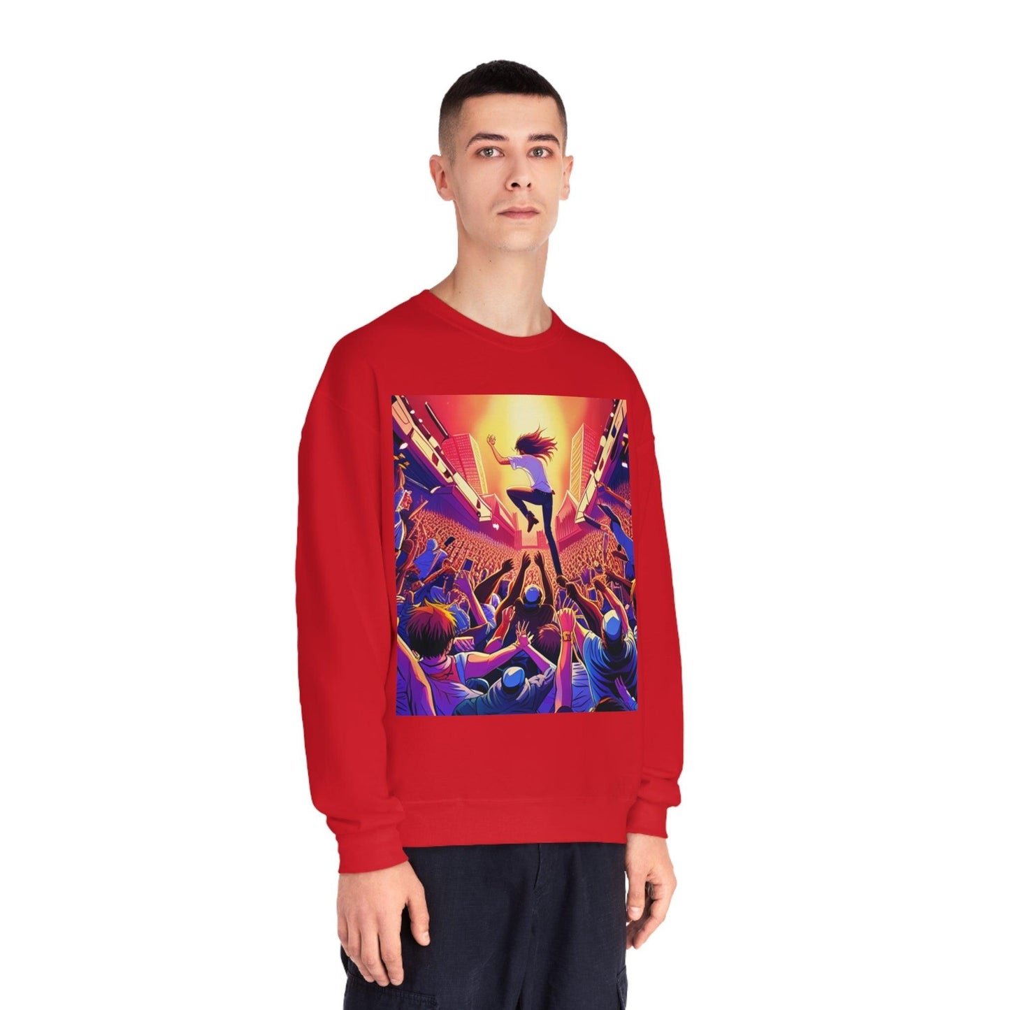 Metal Anime Unisex NuBlend® Crewneck Sweatshirt - Lizard Vigilante