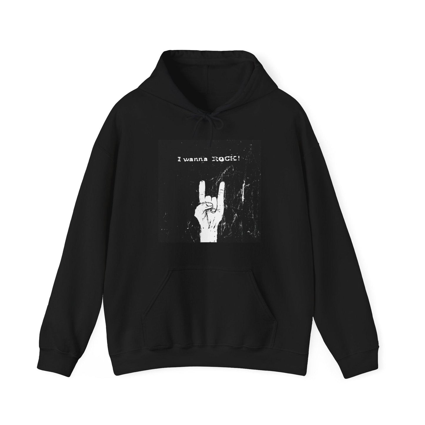 I Wanna Rock Unisex Heavy Blend™ Hooded Sweatshirt - Lizard Vigilante