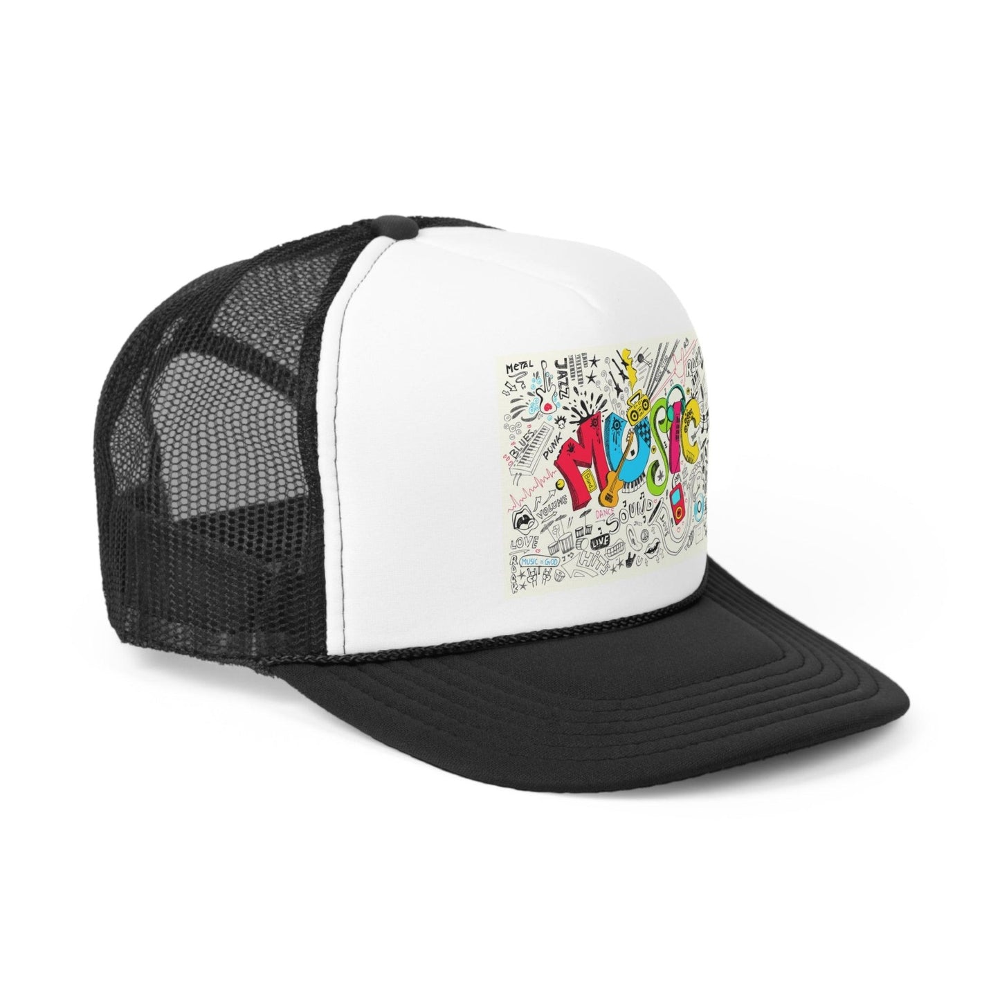 Music Graphic Trucker Caps - Lizard Vigilante