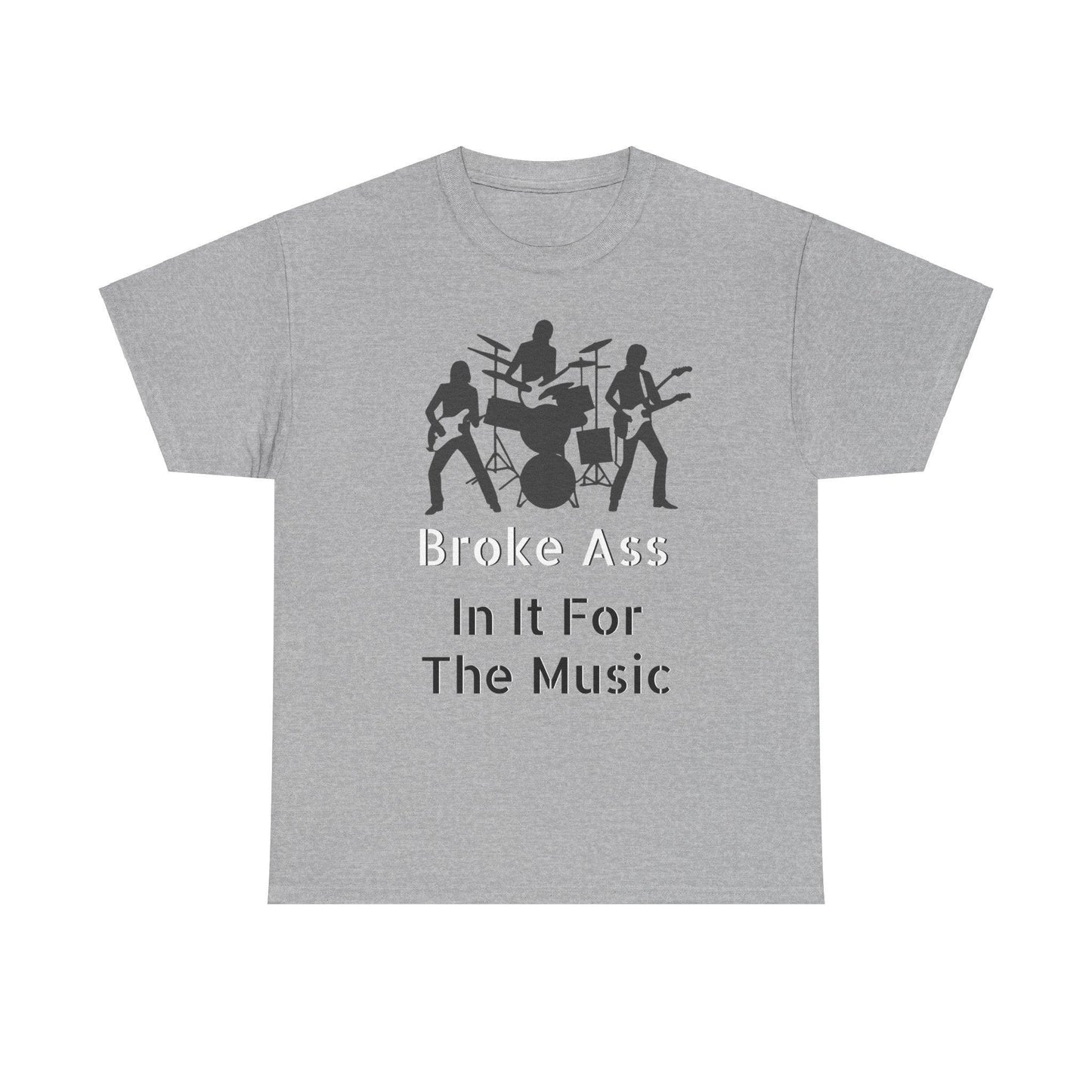 Broke Ass Band Album "In It For The Music" Unisex Heavy Cotton Tee - Lizard Vigilante