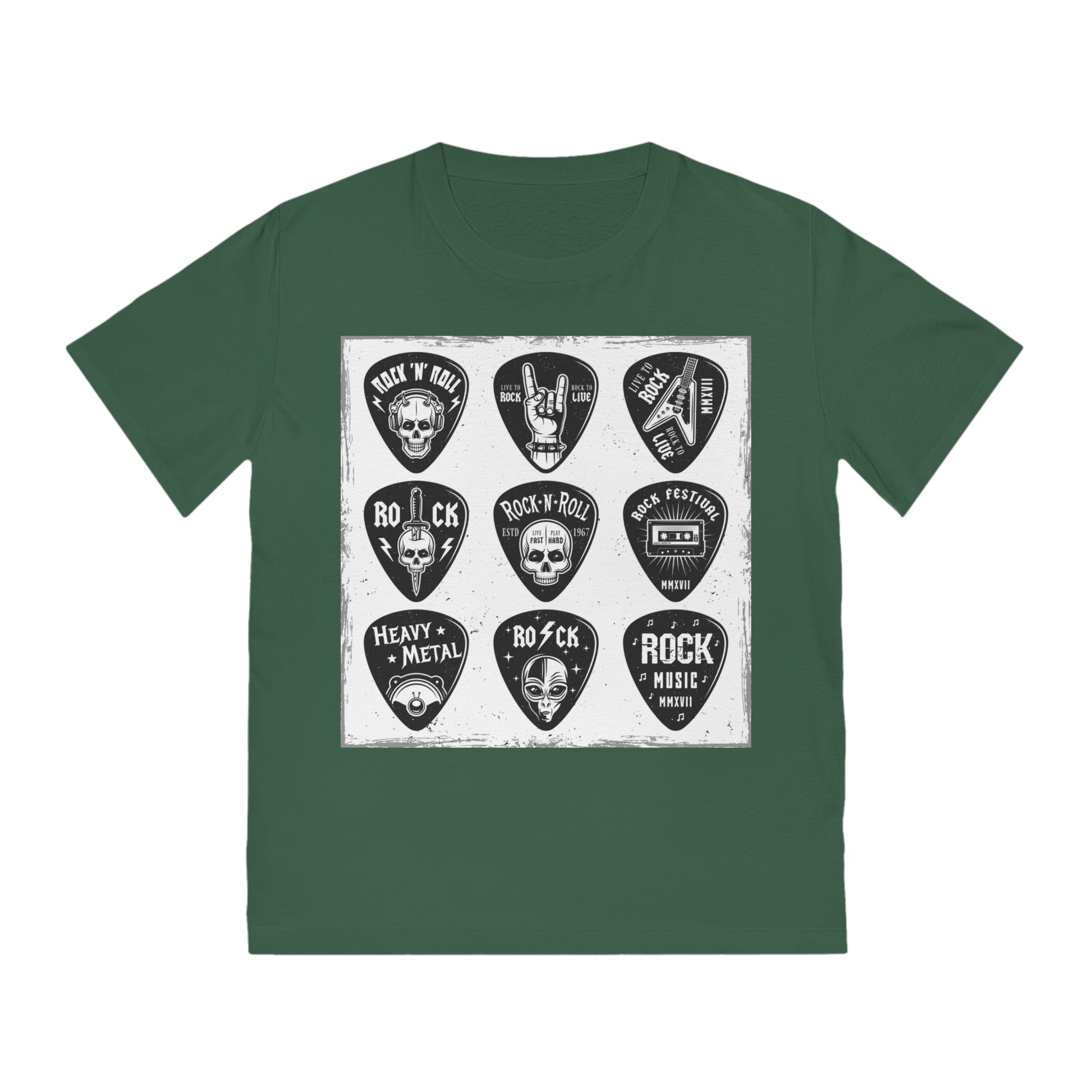 Heavy Metal Guitar Picks Unisex Rocker T-Shirt - Lizard Vigilante